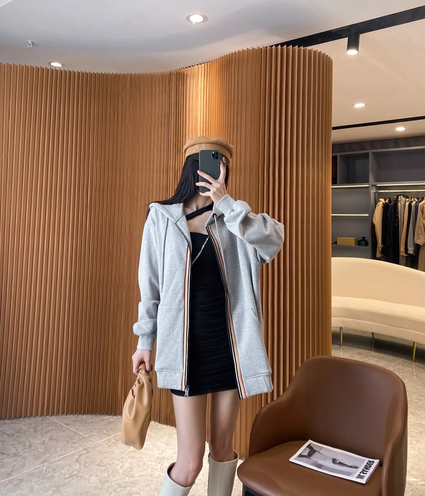 버버리 스트라이프 후드 남녀공용 상하의 세트 상세 이미지 94