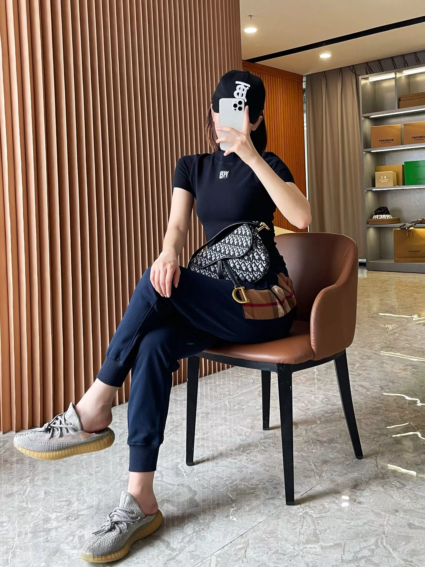 버버리 체크 후드 남녀공용 상하의 세트 상세 이미지 175