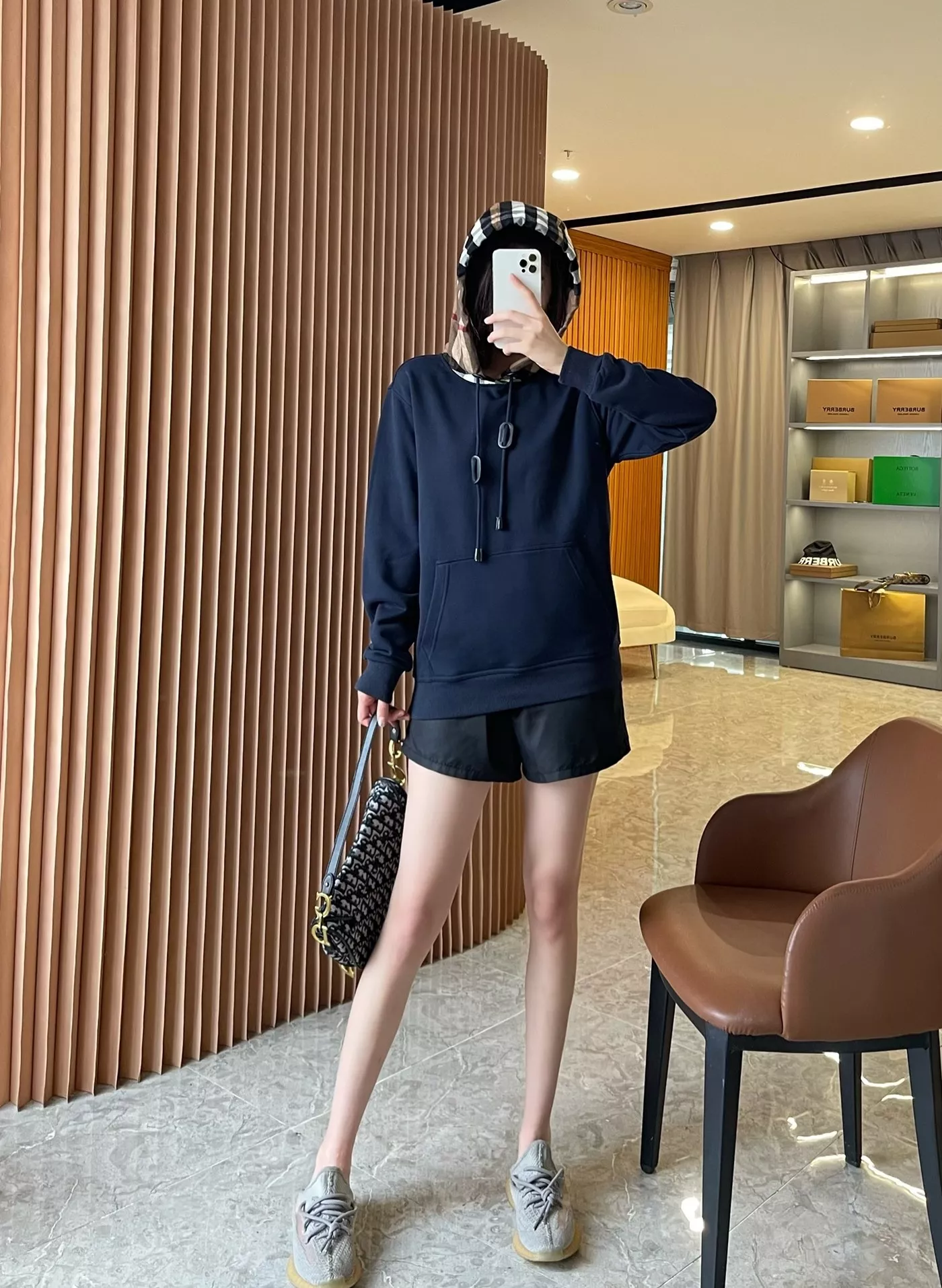 버버리 체크 후드 남녀공용 상하의 세트 상세 이미지 182