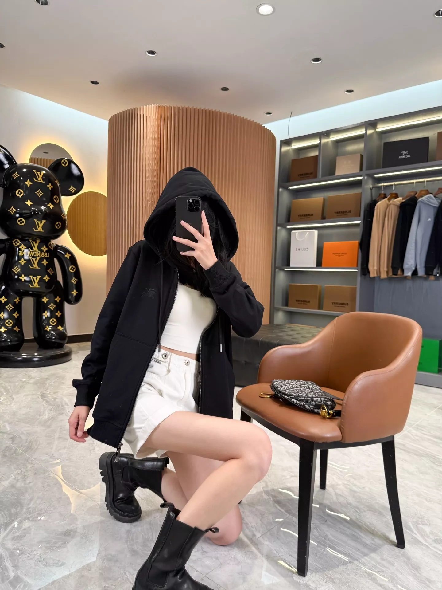 버버리 기사 문양 기모 남녀공용 상하의 세트 상세 이미지 50