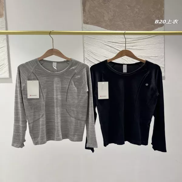 룰루레몬 라운드넥 2장 구성 여성용 긴소매 티셔츠