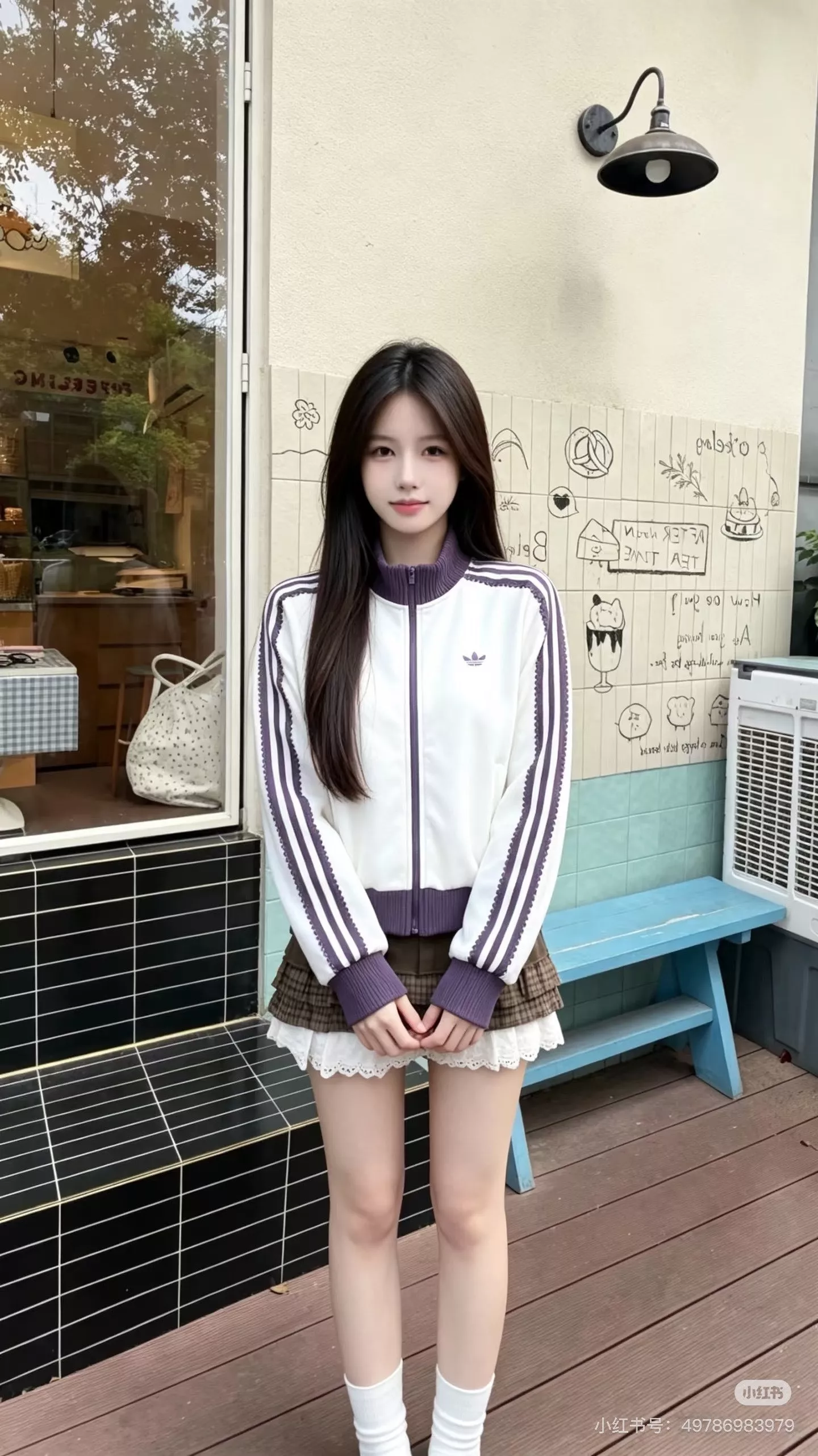 아디다스 레이스 스탠드넥 여성용 집업 재킷 상세 이미지 9