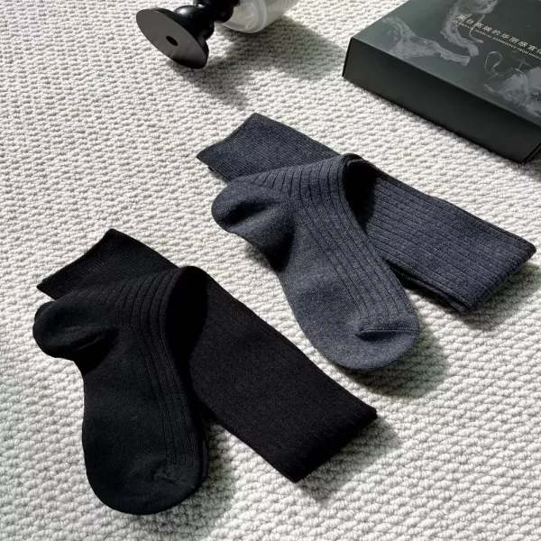 라펠라 메리노 울 골지 여성용 오버니삭스
