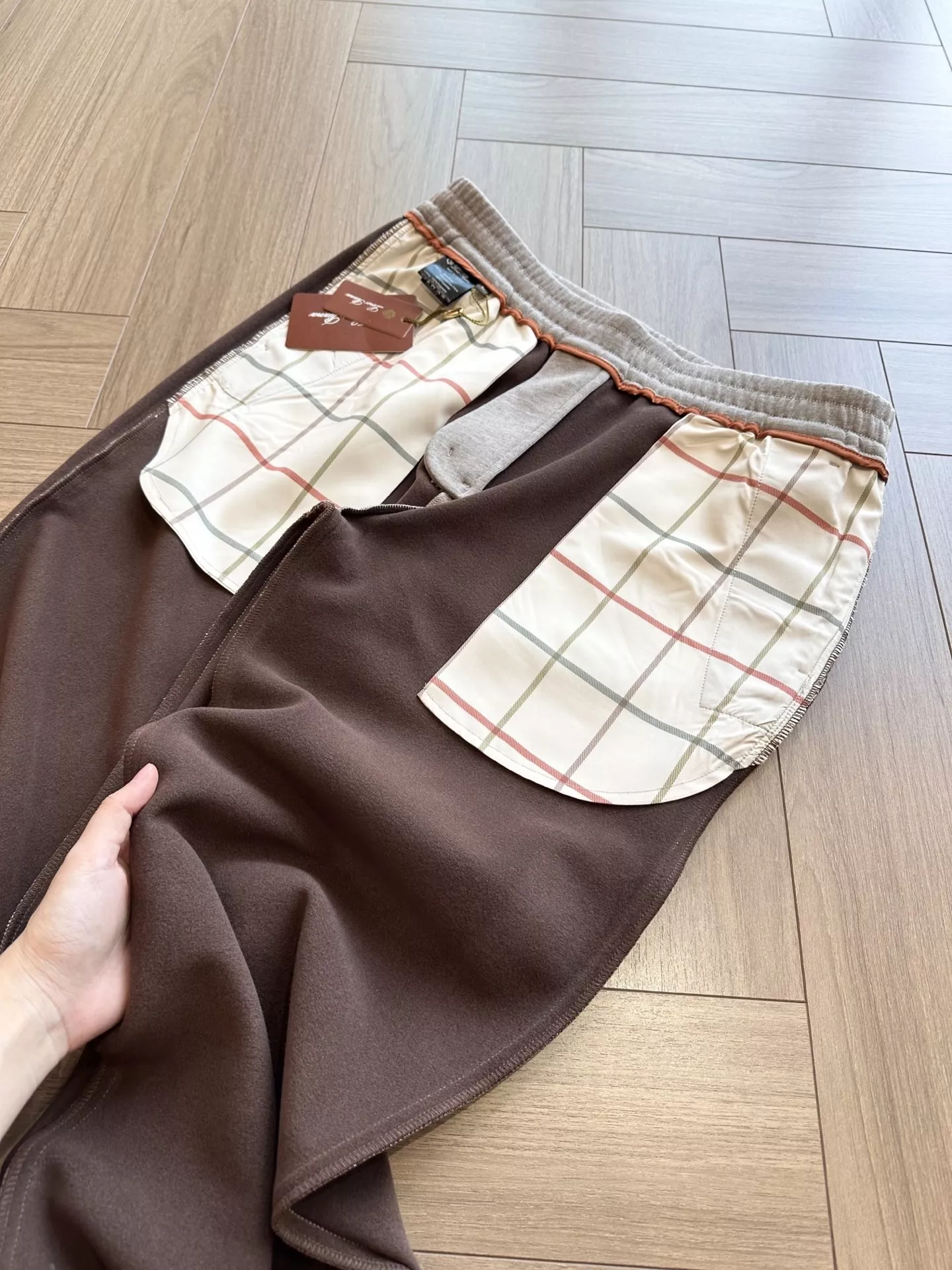 로로피아나 울 혼방 자수 남녀공용 상하의 세트 상세 이미지 71