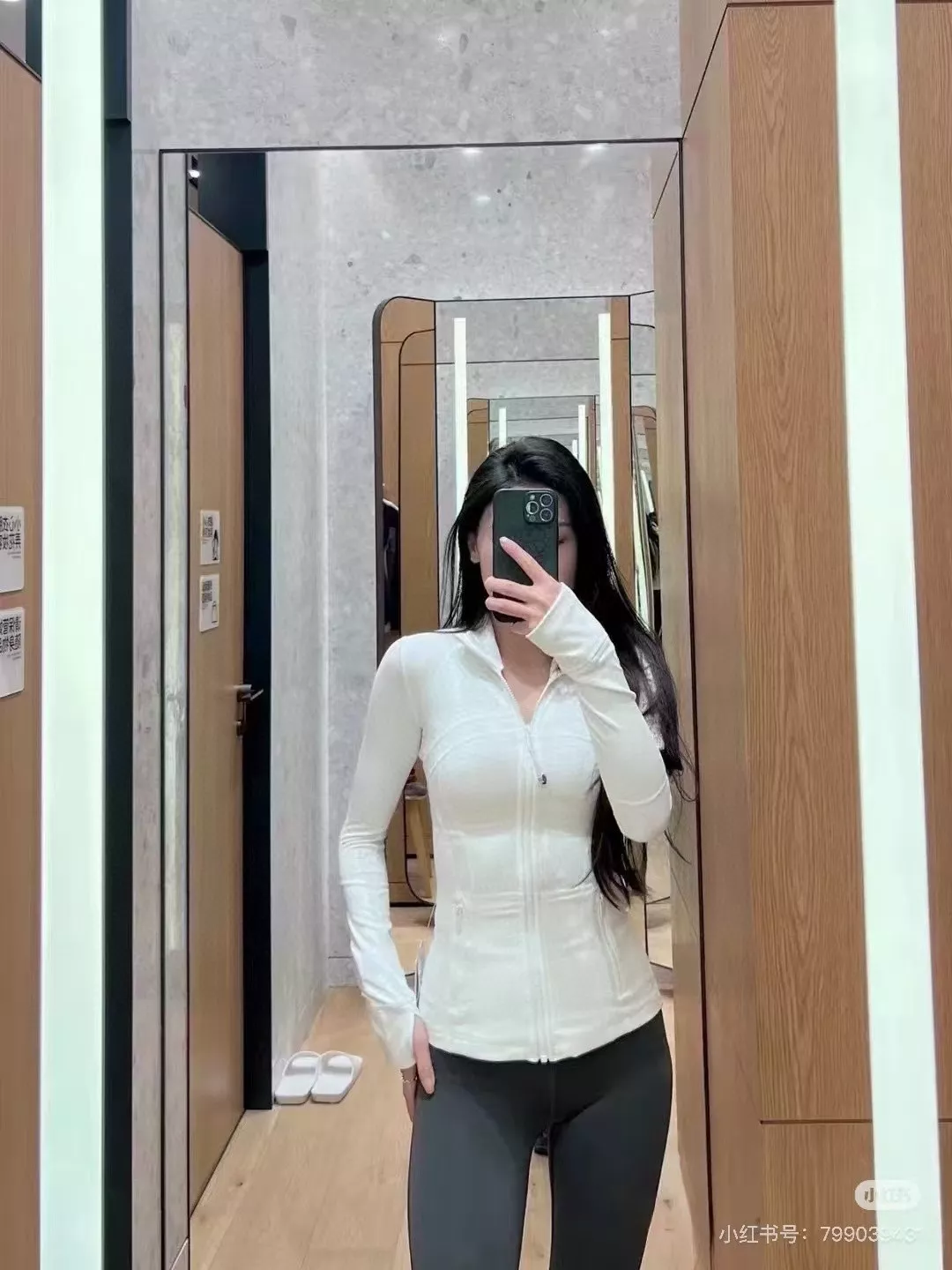 룰루레몬 골지 크롭 슬림 여성용 집업 재킷 상세 이미지 30
