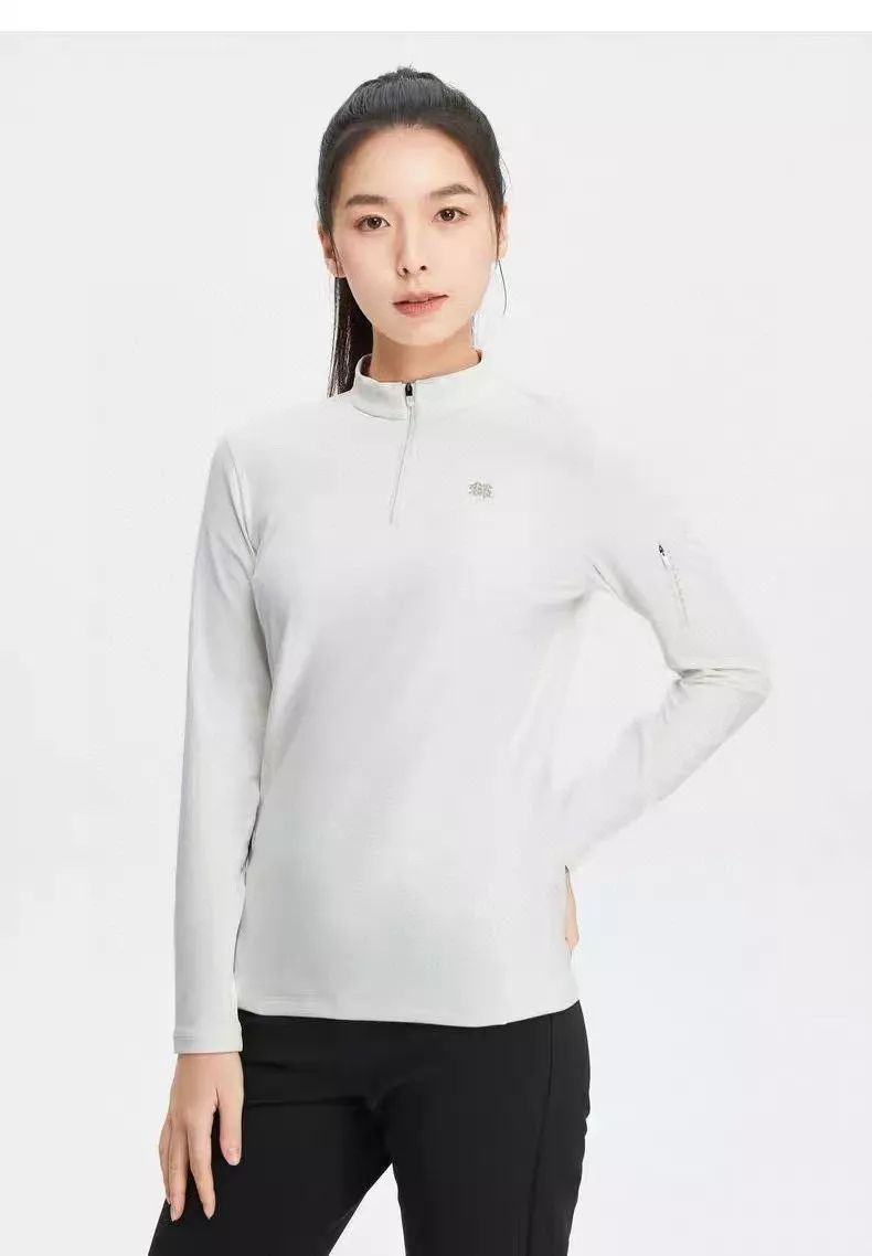 코오롱스포츠 스탠드넥 반집업 여성용 긴소매 티셔츠 상세 이미지 22