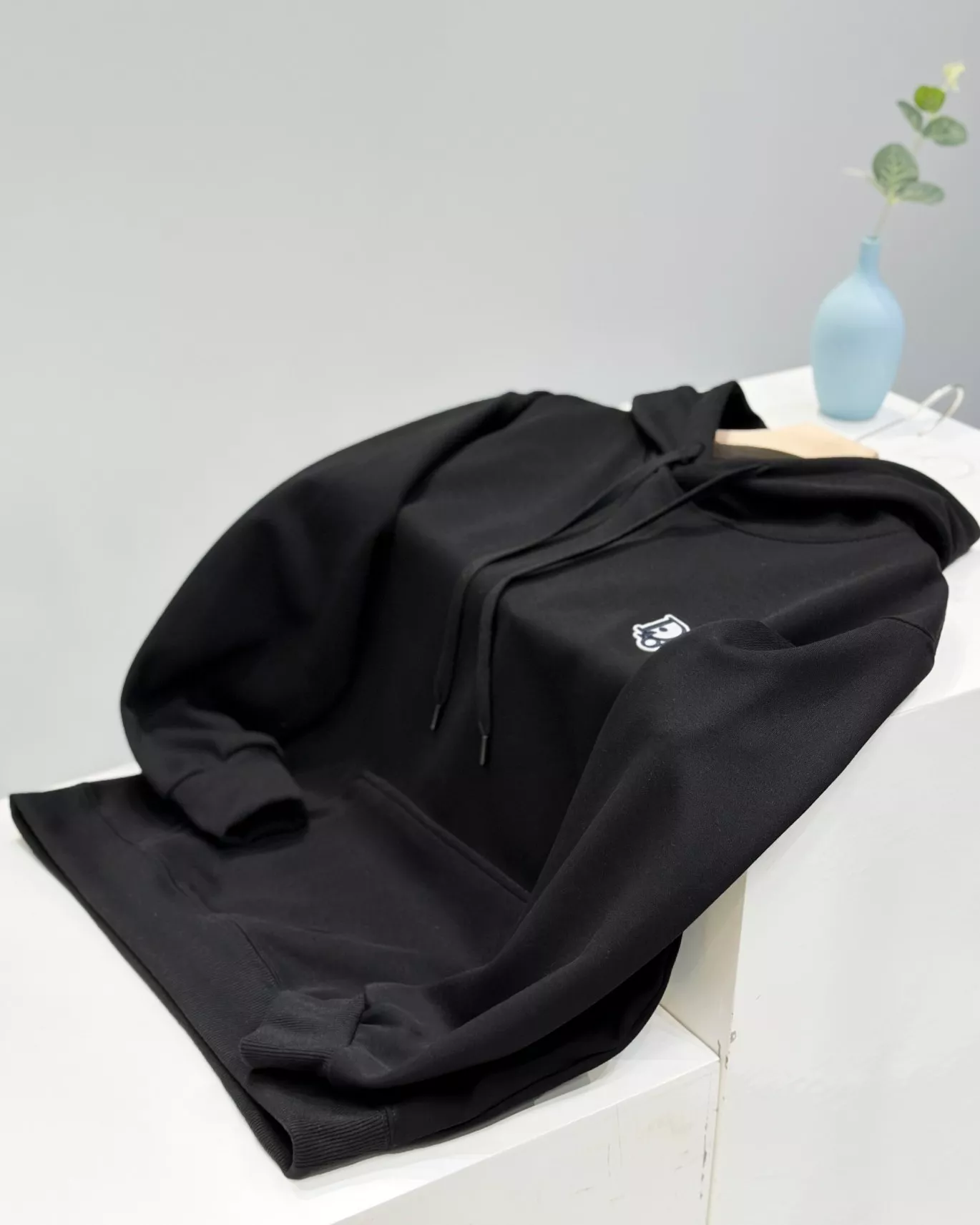 디올 레터링 자수 기모 남녀공용 후드 티셔츠 상세 이미지 16