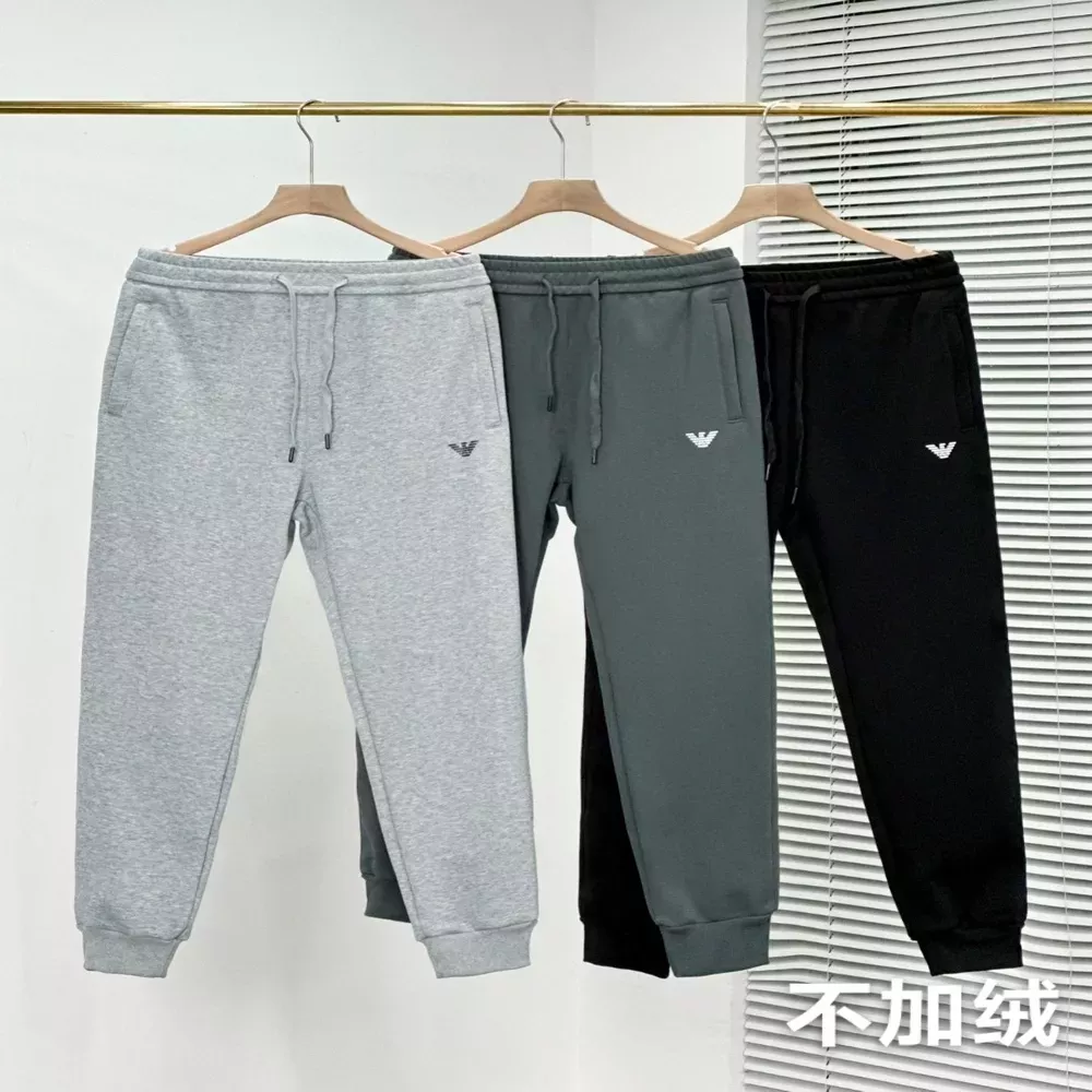아르마니 밴딩 스트링 남녀공용 트레이닝 팬츠