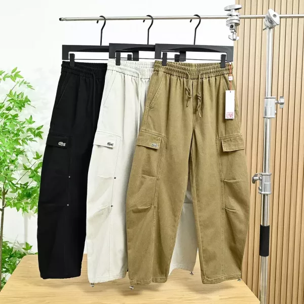 라코스테 밴딩 카고 남녀공용 캐쥬얼 팬츠