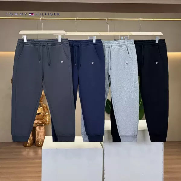 타미힐피거 무지 니트 남녀공용 트레이닝 팬츠