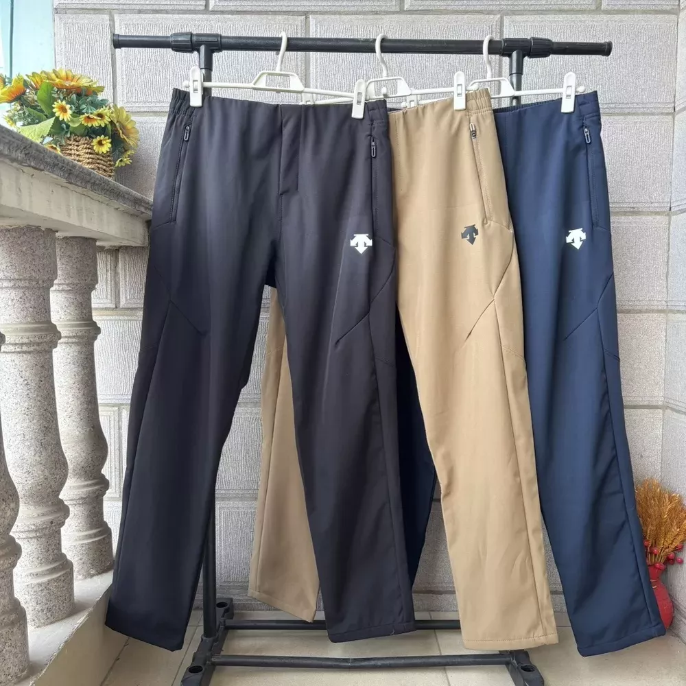 데상트 기모 소프트셸 남녀공용 트레이닝 팬츠