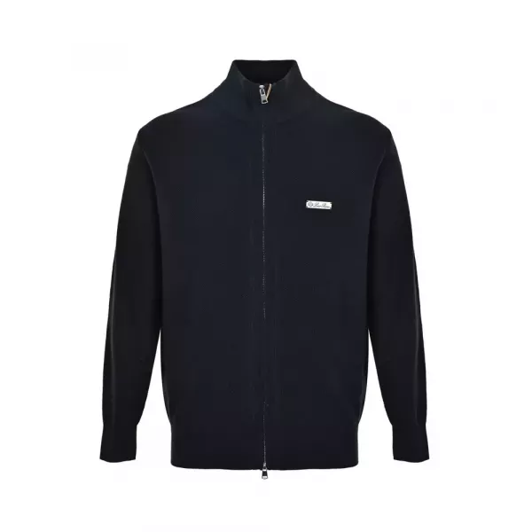 로로피아나 벌집 짜임 집업 남녀공용 니트 재킷