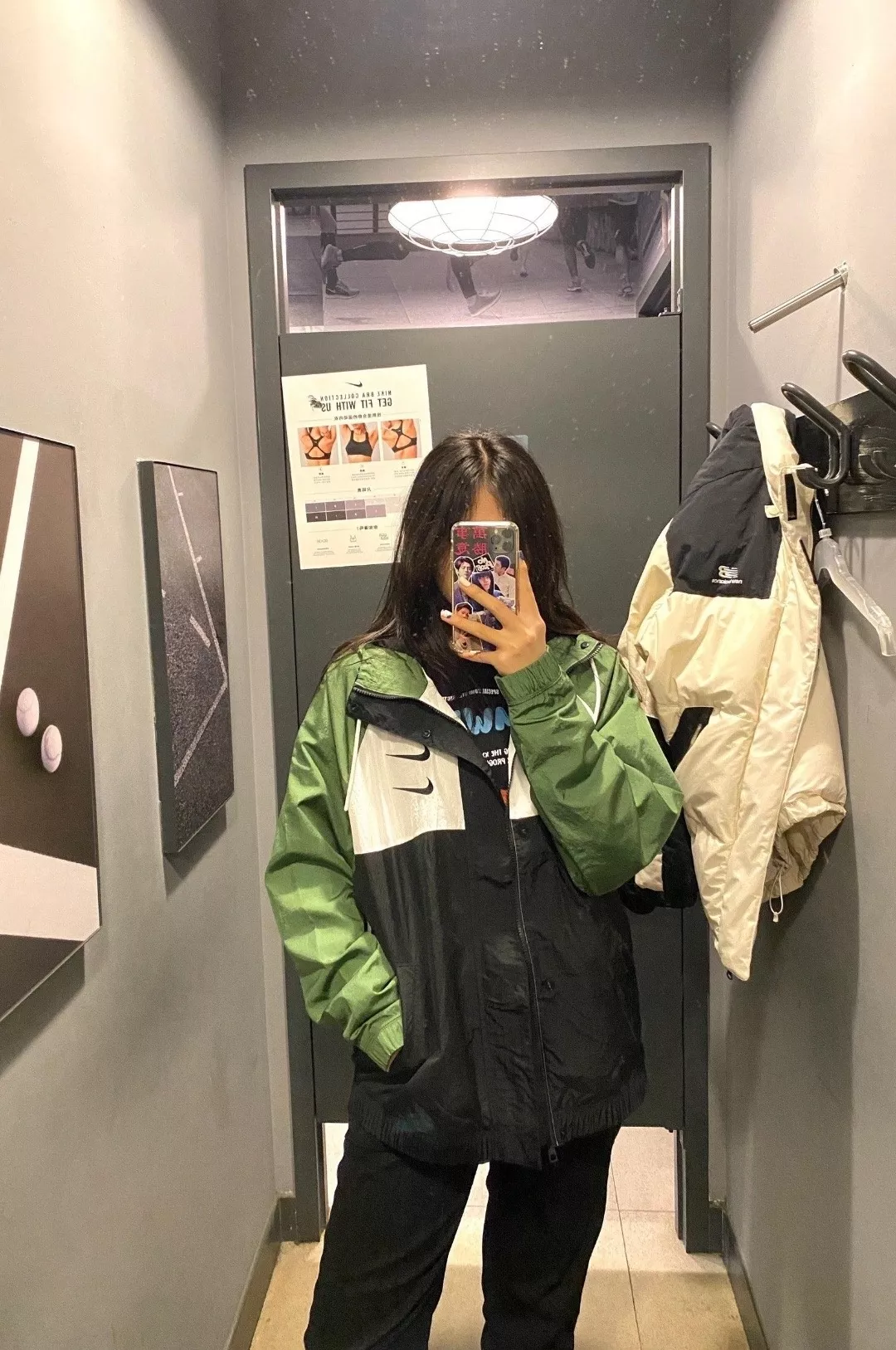 나이키 배색 나일론 남녀공용 후드 재킷 상세 이미지 14