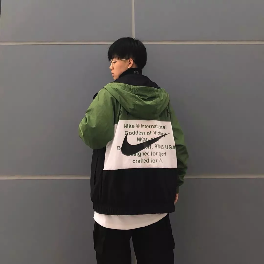 나이키 배색 나일론 남녀공용 후드 재킷 상세 이미지 19