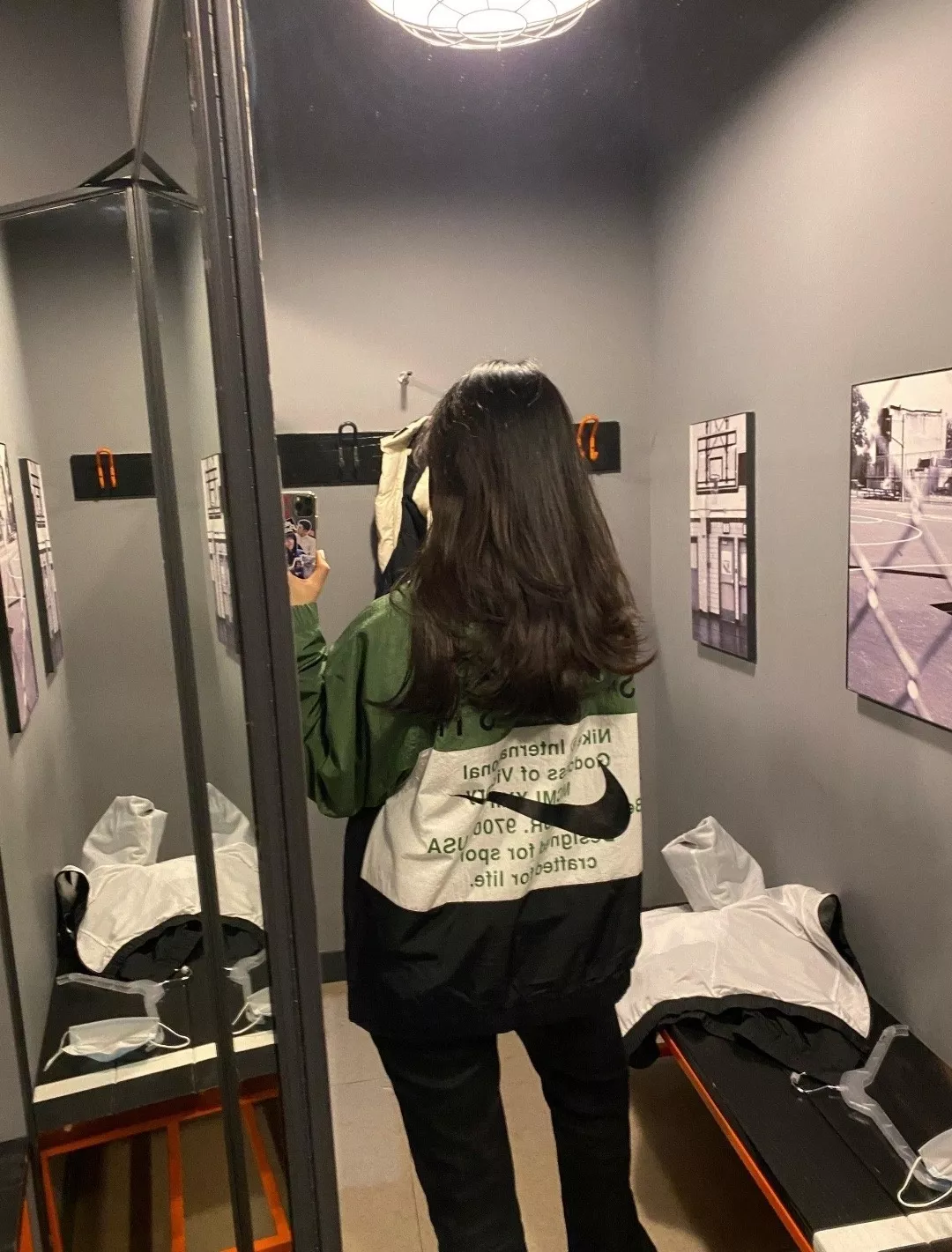 나이키 배색 나일론 남녀공용 후드 재킷 상세 이미지 21