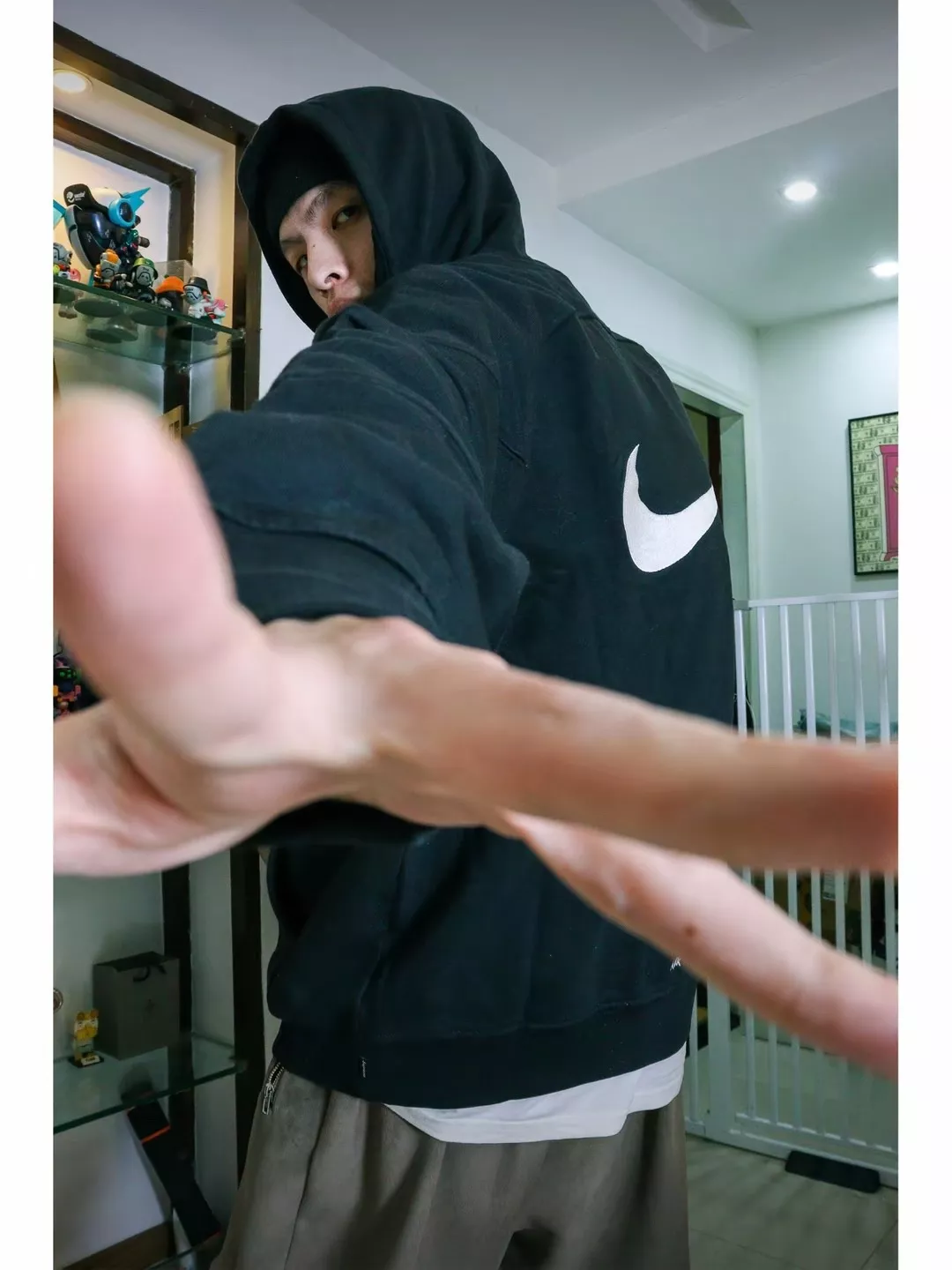 슈프림 기모 로고 자수 남녀공용 후드 재킷 상세 이미지 16