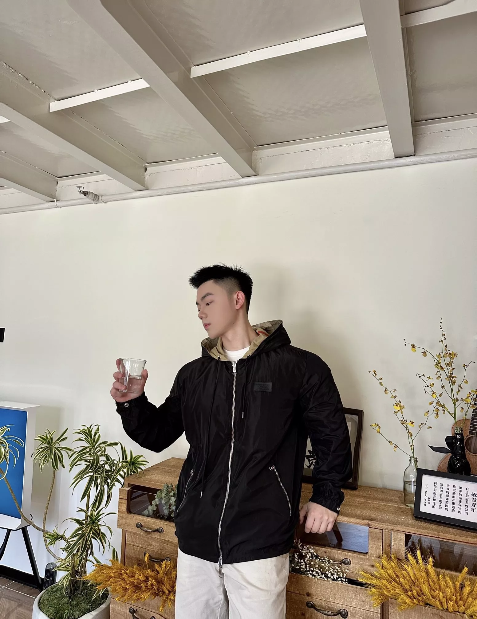 버버리 빅 체크 양면 남녀공용 후드 재킷 상세 이미지 18