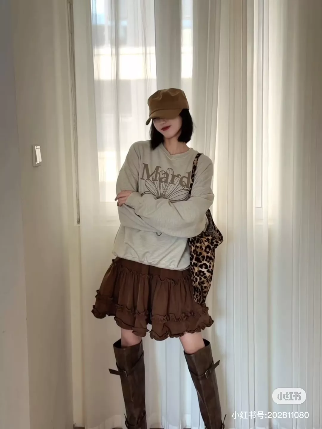 마르디 데이지 프린트 여성용 긴소매 티셔츠 상세 이미지 29