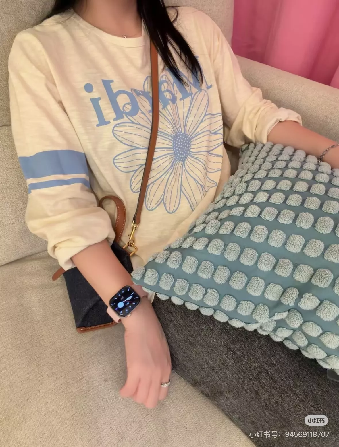 마르디 데이지 프린트 여성용 긴소매 티셔츠 상세 이미지 38
