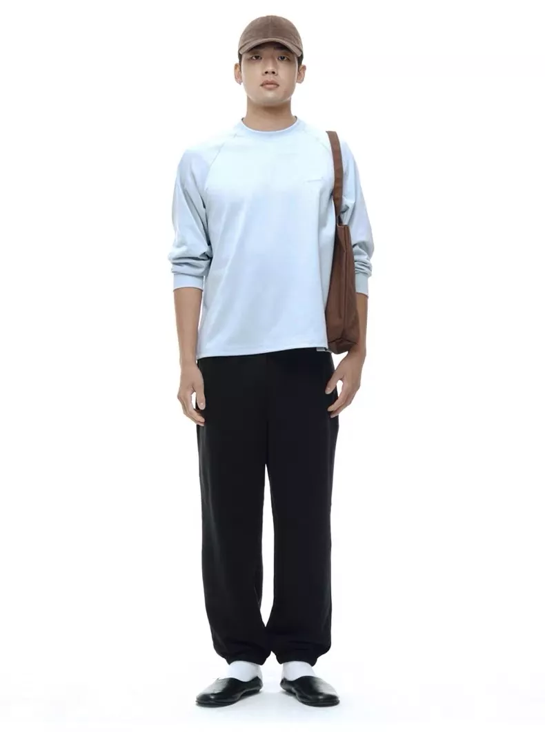 이미스 래글런 순면 여성용 긴소매 티셔츠 상세 이미지 5