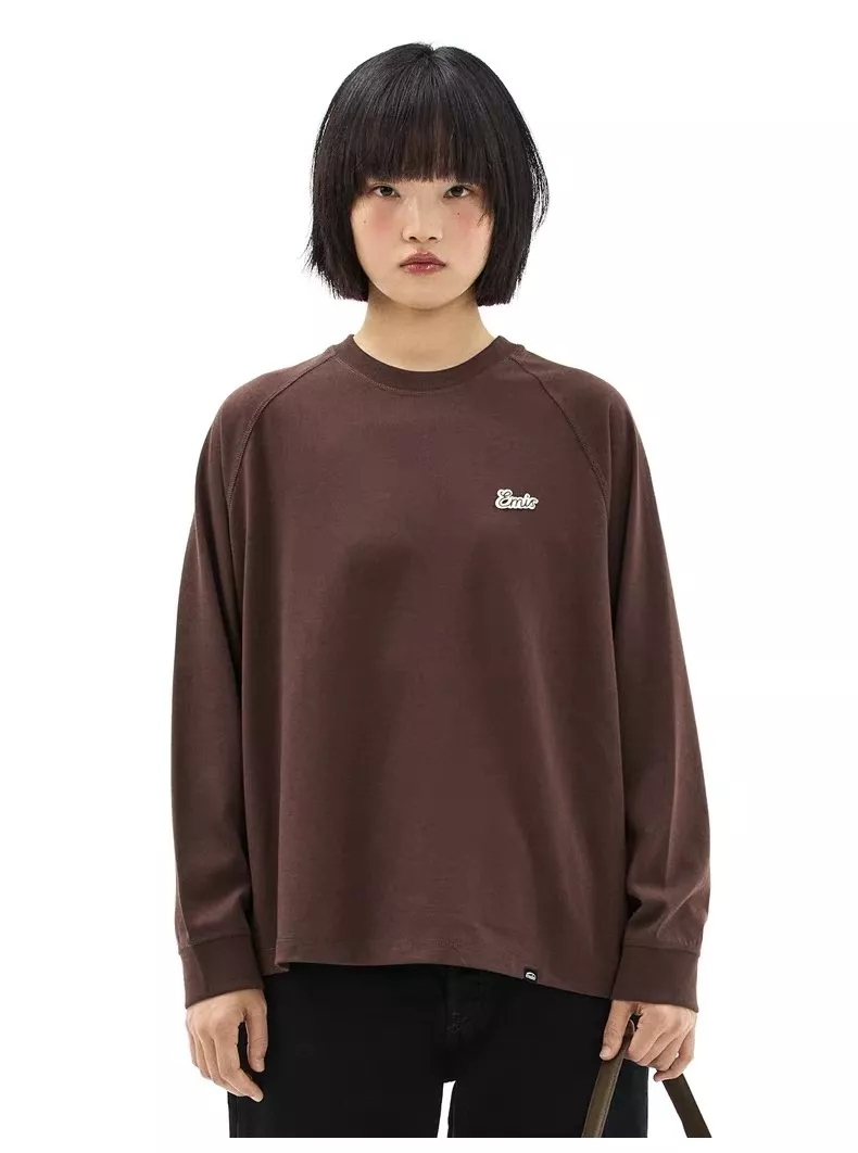 이미스 래글런 순면 여성용 긴소매 티셔츠 상세 이미지 7