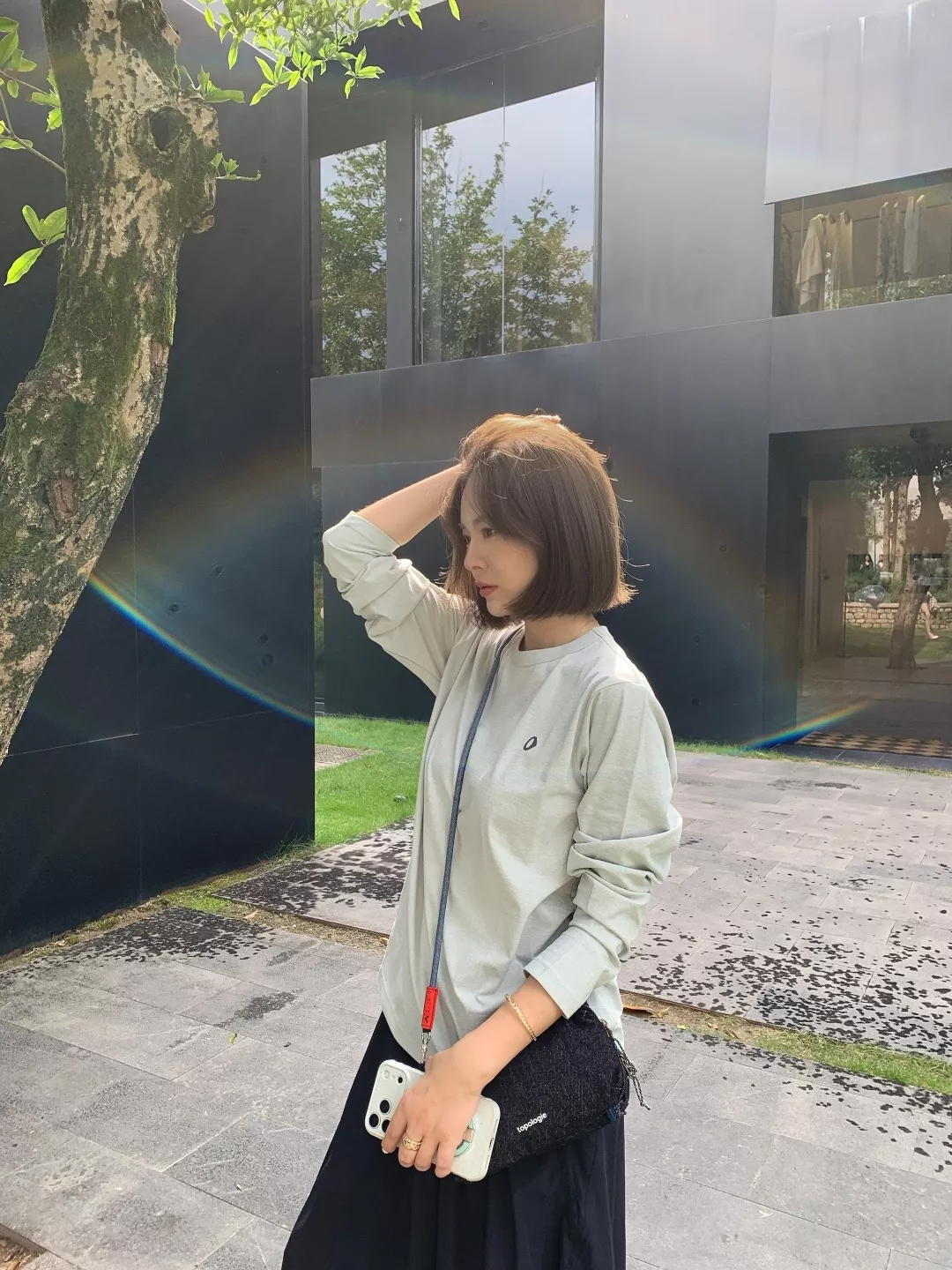 안코라우 만화 프린트 여성용 긴소매 티셔츠 상세 이미지 112