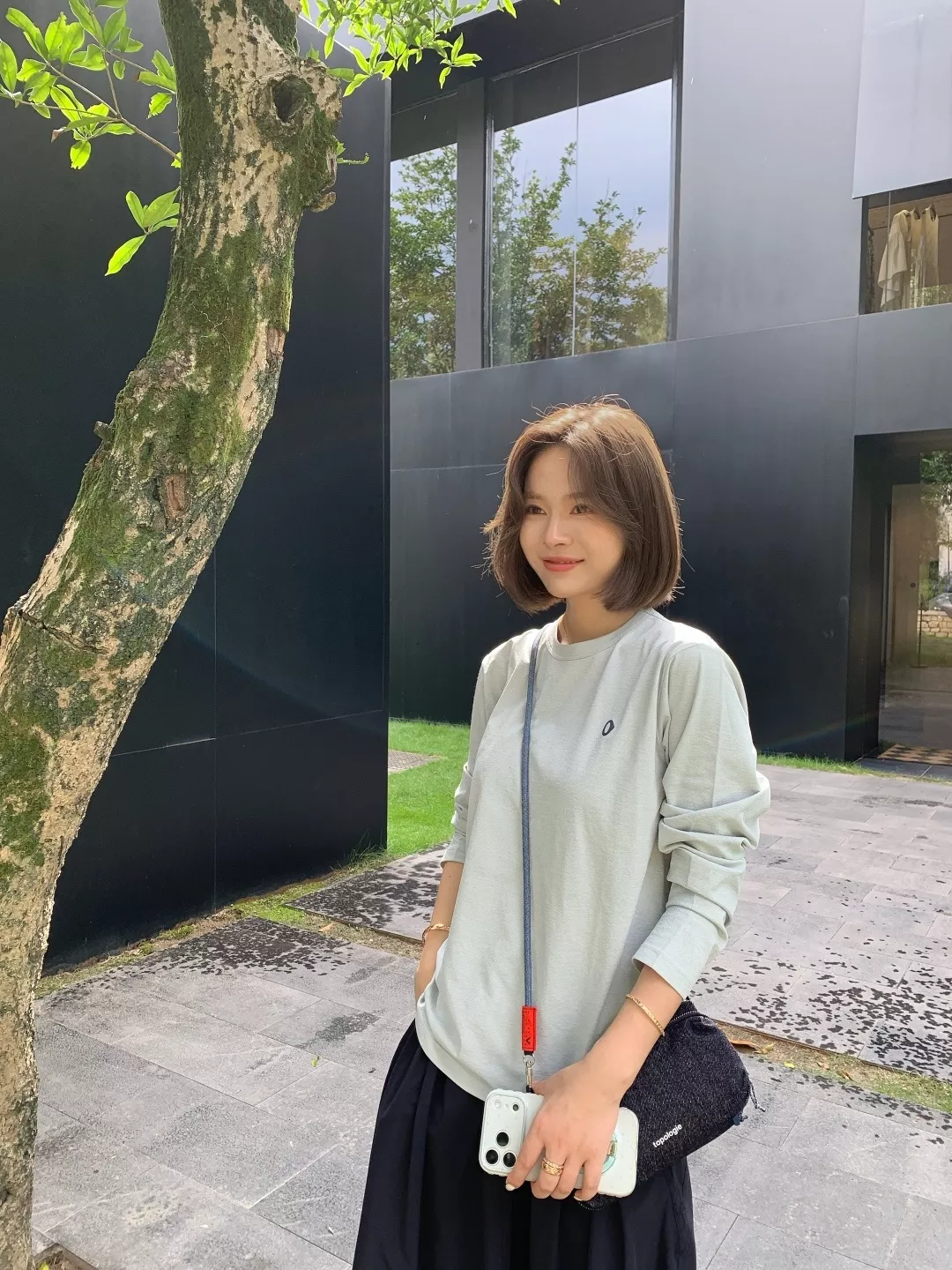 안코라우 만화 프린트 여성용 긴소매 티셔츠 상세 이미지 116