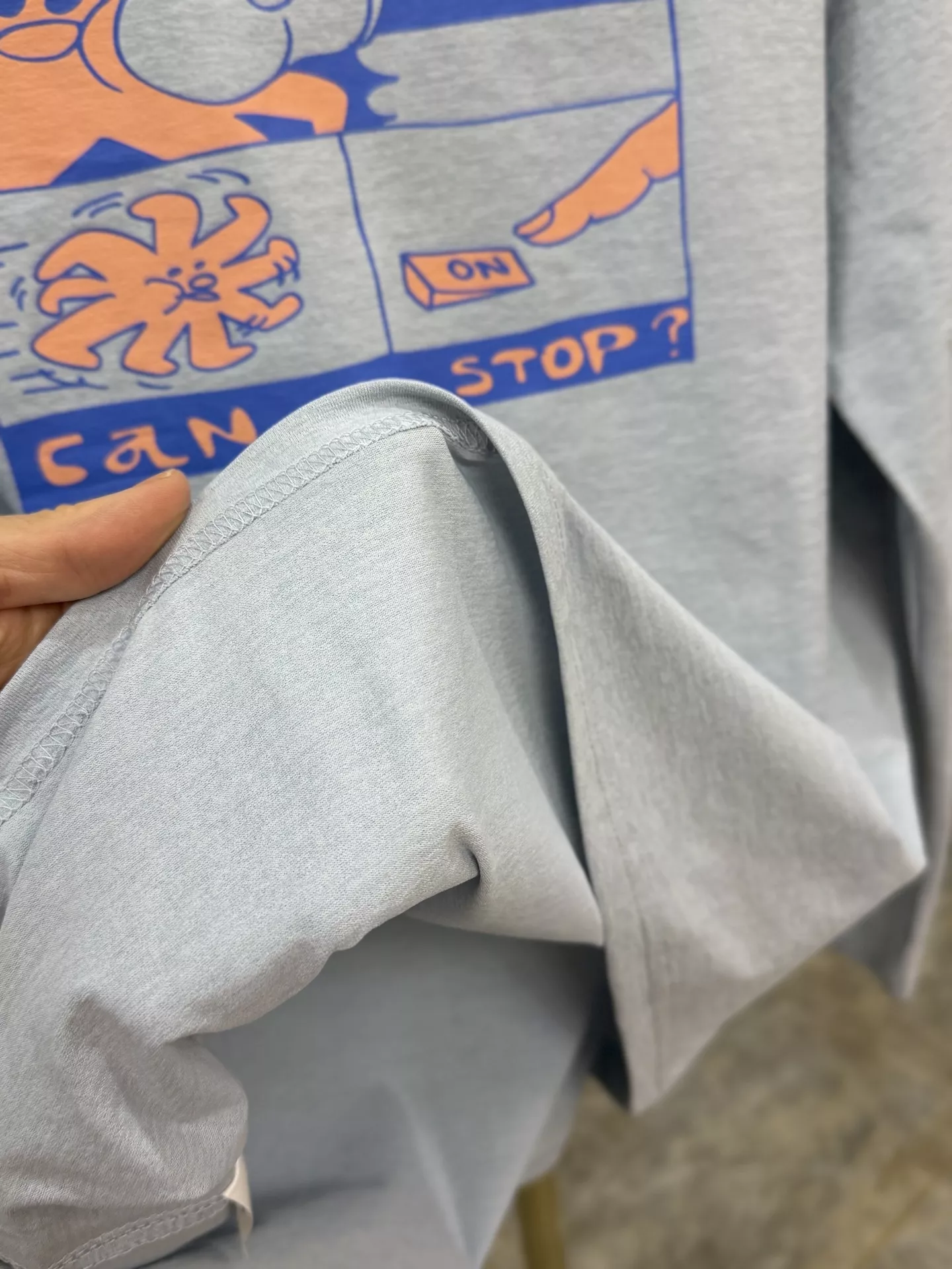 안코라우 만화 프린트 여성용 긴소매 티셔츠 상세 이미지 18