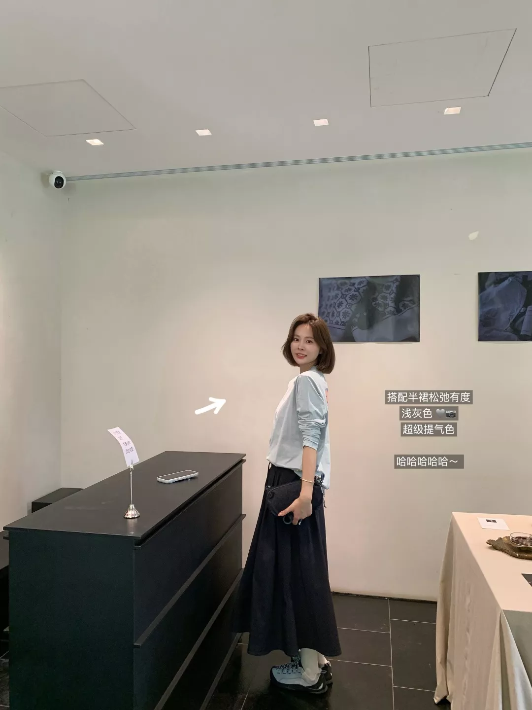 안코라우 만화 프린트 여성용 긴소매 티셔츠 상세 이미지 6