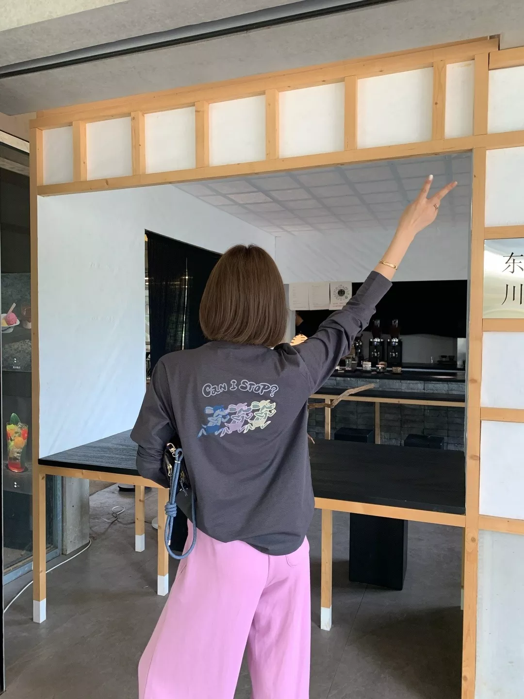 안코라우 만화 프린트 여성용 긴소매 티셔츠 상세 이미지 67