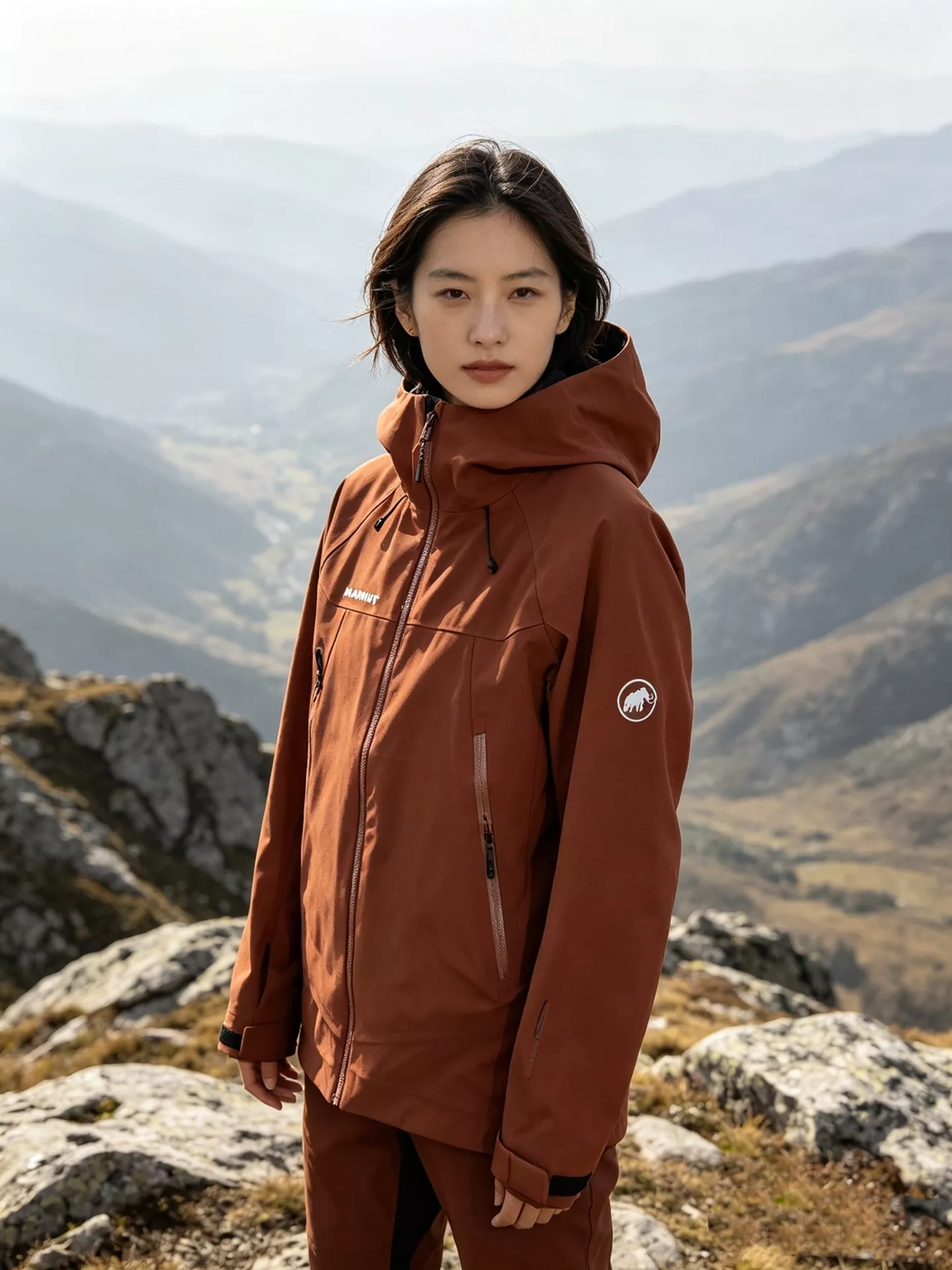 마무트 기모 소프트셸 남녀공용 후드 재킷 상세 이미지 14