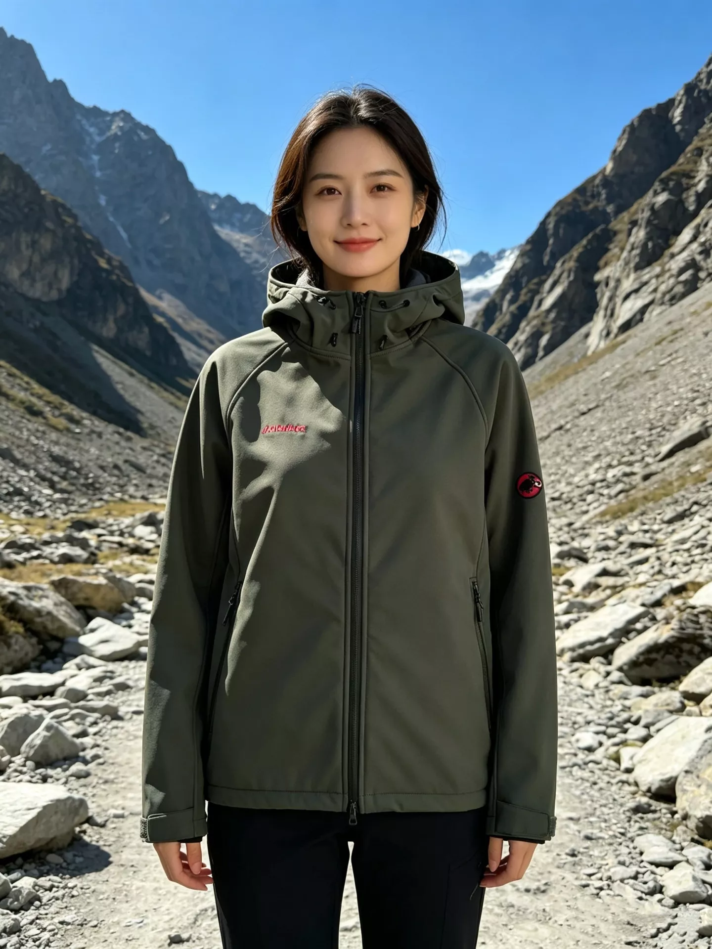 마무트 소프트셸 남녀공용 후드 재킷 상세 이미지 28