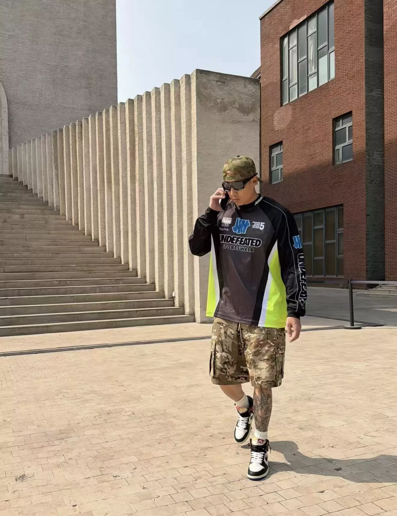 언디피티드 메시 배색 남녀공용 긴소매 티셔츠 상세 이미지 42