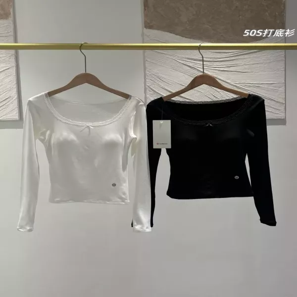 룰루레몬 레이스넥 2장 여성용 긴소매 티셔츠
