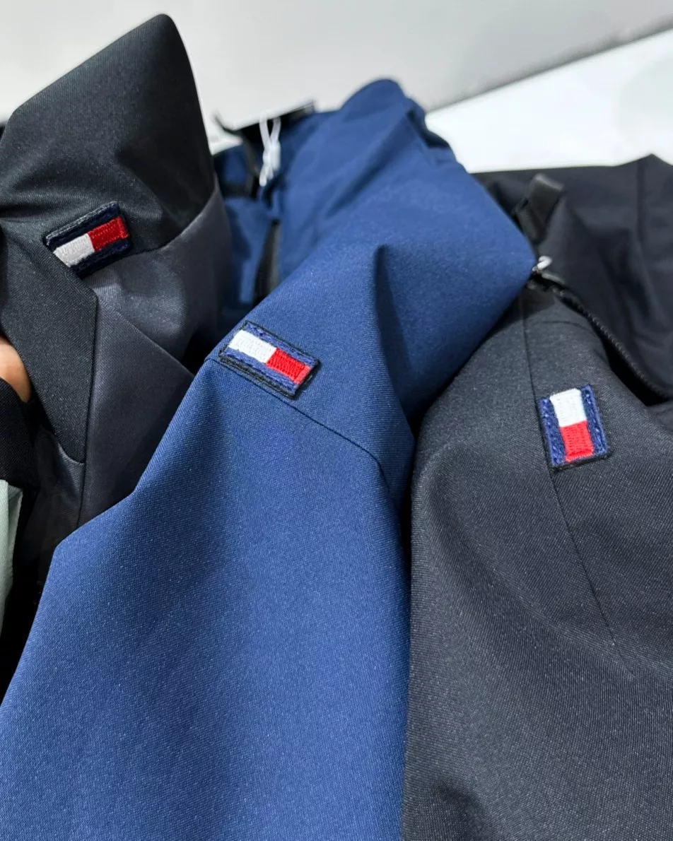 타미힐피거 배색 지퍼 남녀공용 후드 재킷 상세 이미지 7