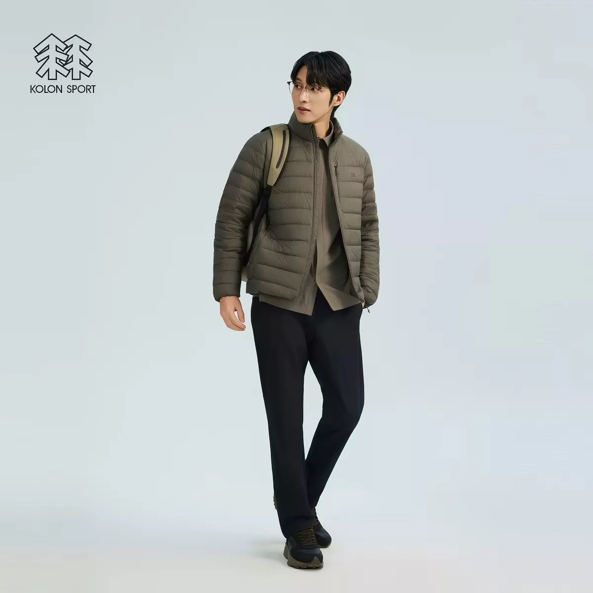 코오롱스포츠 가로 퀼팅 남녀공용 쇼트 패딩 상세 이미지 24
