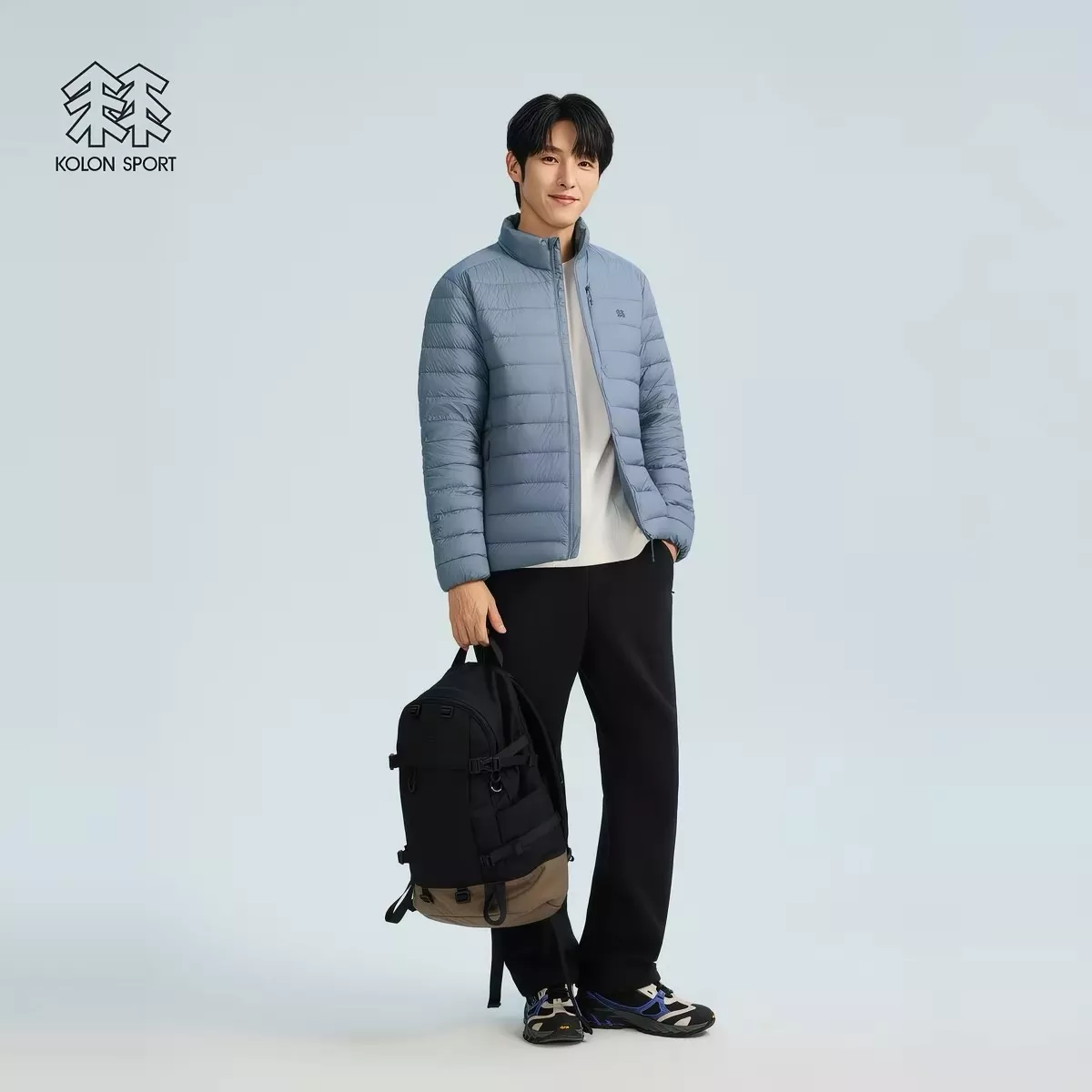 코오롱스포츠 가로 퀼팅 남녀공용 쇼트 패딩 상세 이미지 30