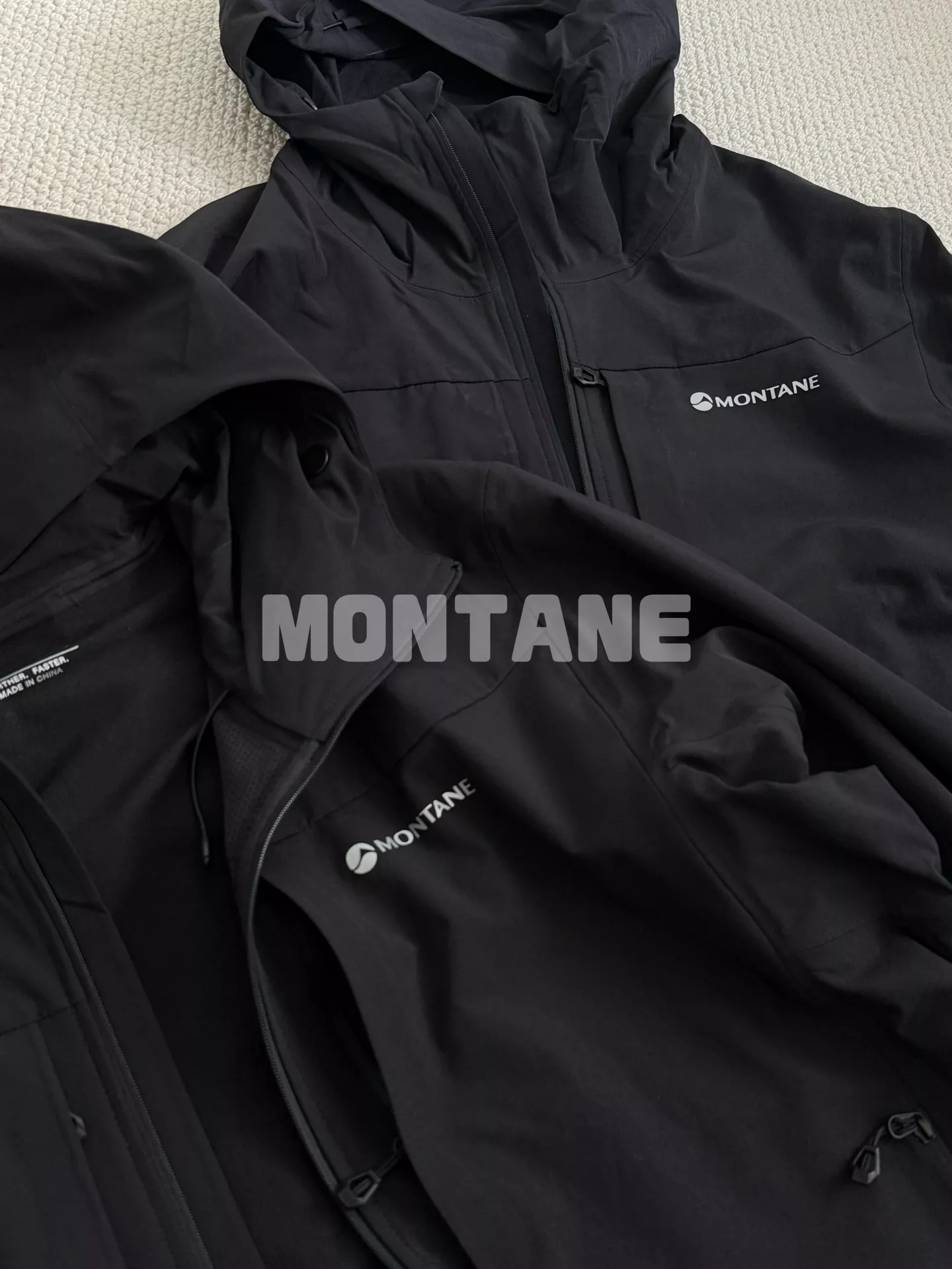 몬테인 나일론 소프트셸 남녀공용 후드 재킷 상세 이미지 3