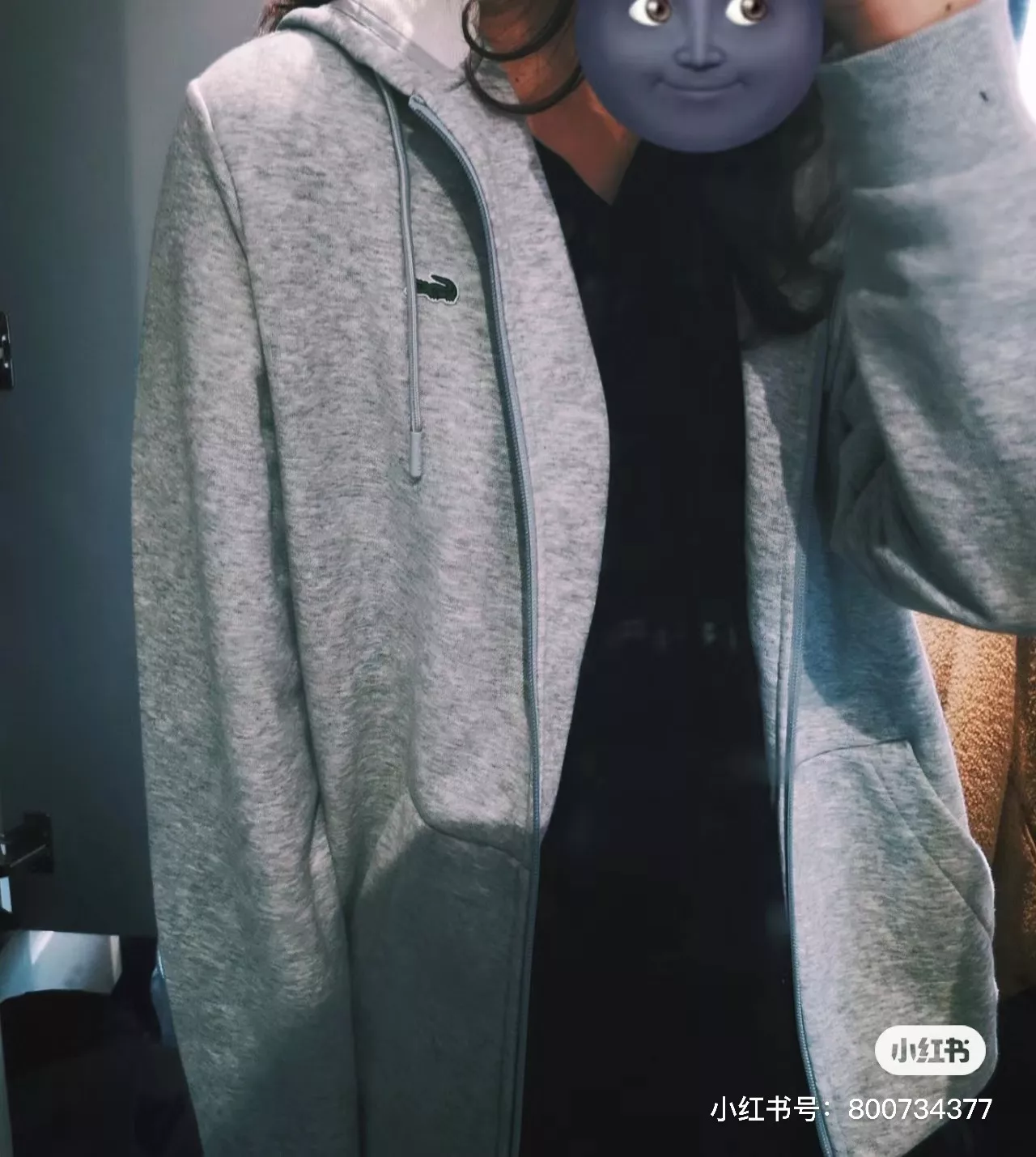 라코스테 기모 자수 남녀공용 후드 재킷 상세 이미지 24