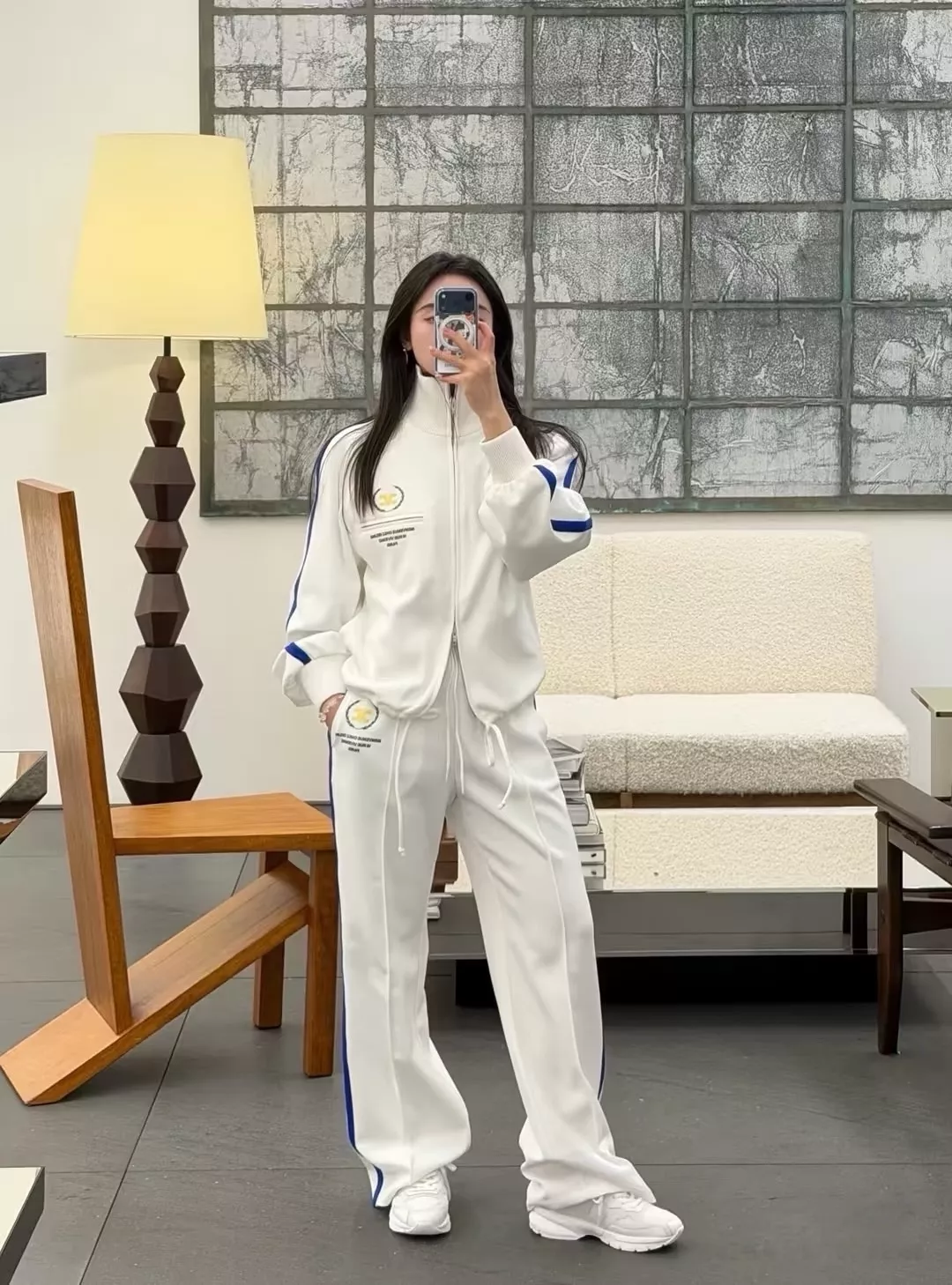 셀린느 배색 스트라이프 여성용 집업 재킷 상세 이미지 60