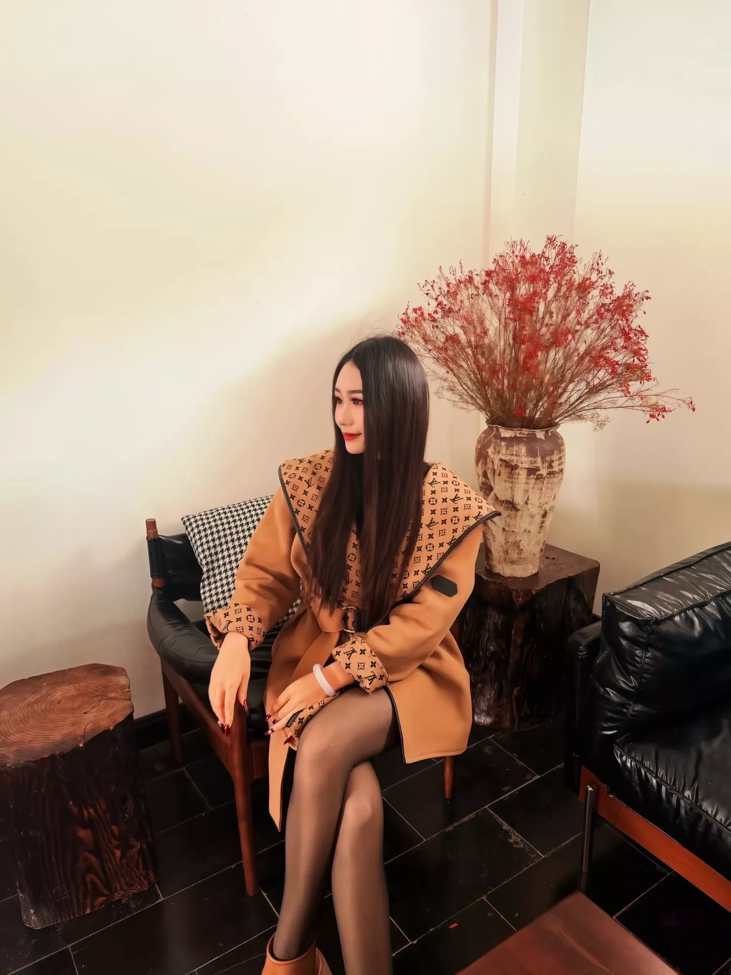 루이비통 모노그램 벨트 여성용 쇼트 코트 상세 이미지 64
