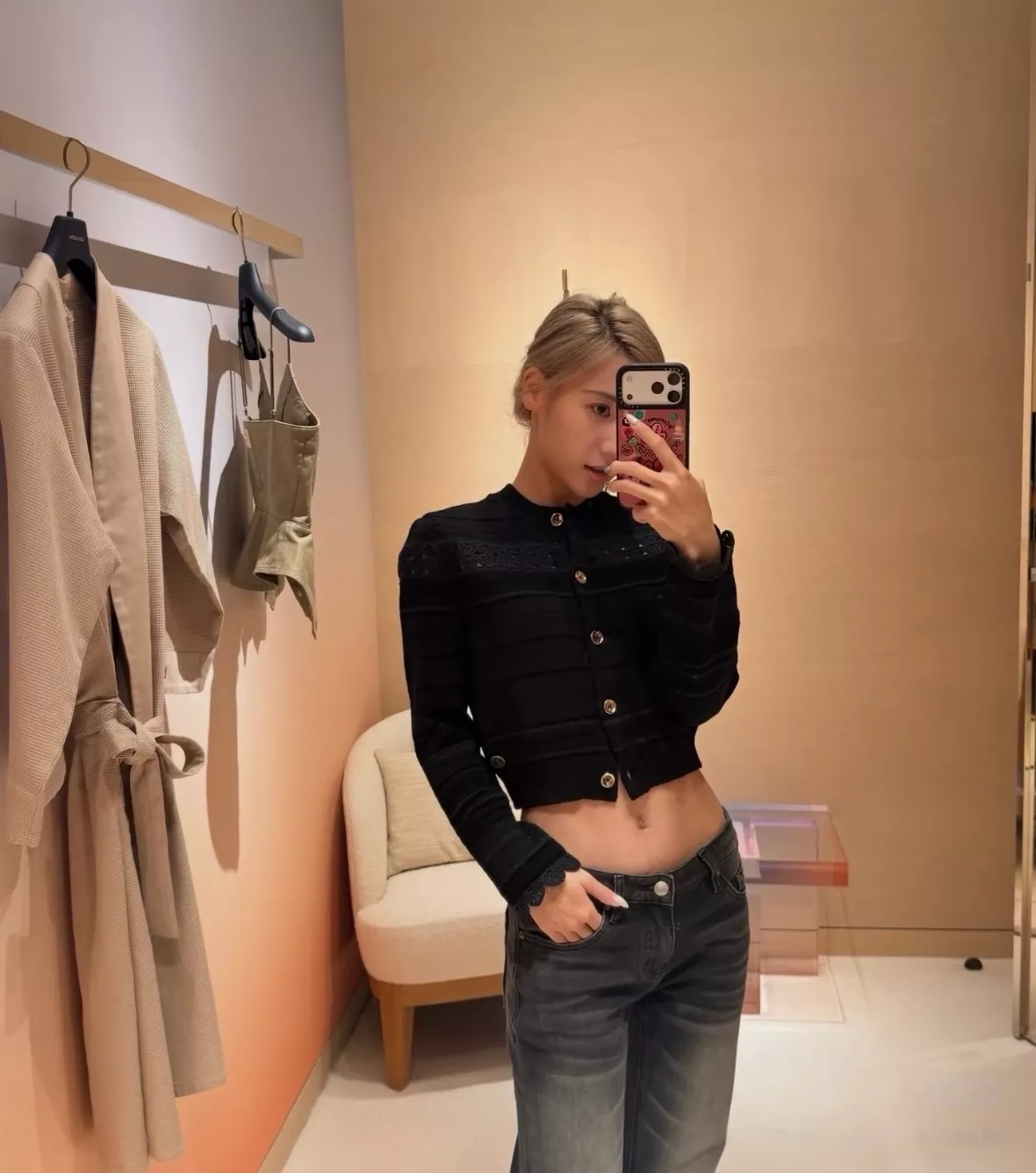 루이비통 스트라이프 메리노 여성용 긴소매 가디건 상세 이미지 65