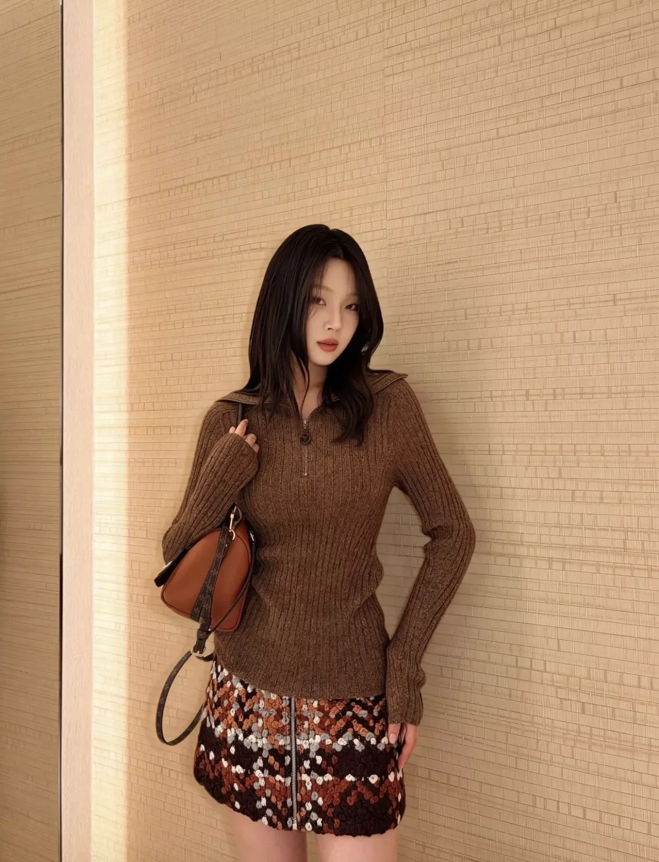 루이비통 하이넥 반집업 여성용 긴소매 니트 상세 이미지 19