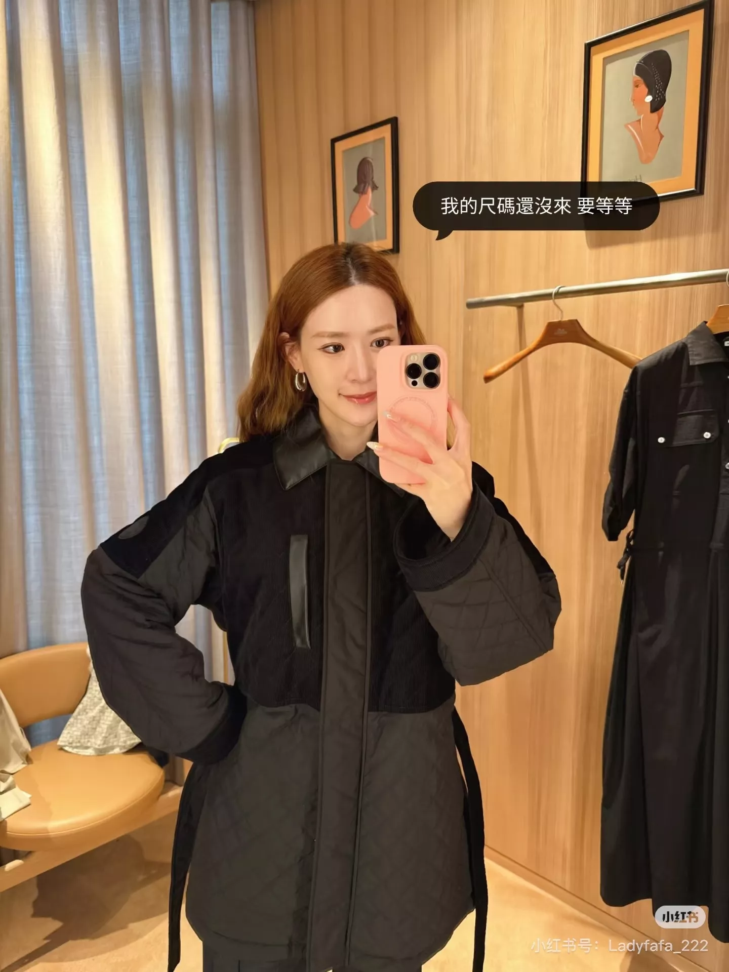 에르메스 다이아 퀼팅 벨트 여성용 쇼트 패딩 상세 이미지 12