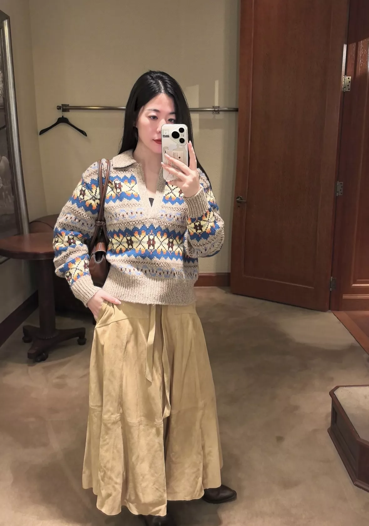 랄프로렌 페어아일 자카드 여성용 긴소매 니트 상세 이미지 14