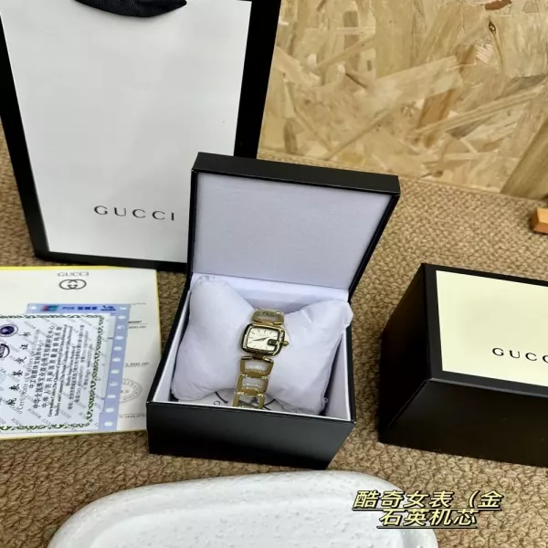 구찌 체인 브레이슬릿 여성용 메탈 시계