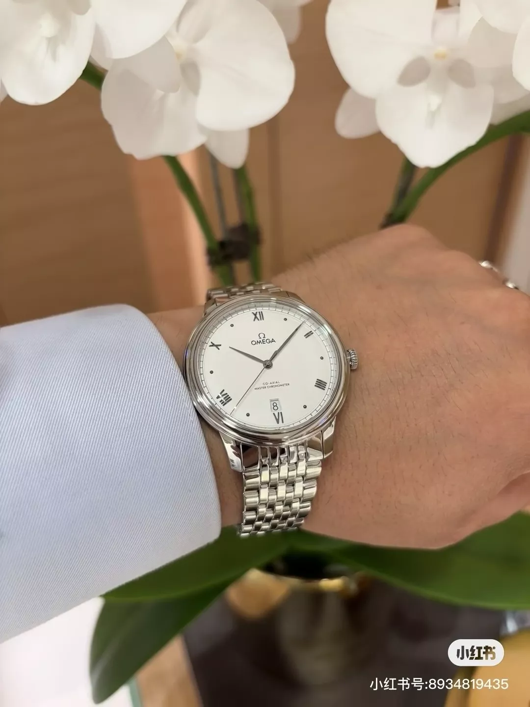 오메가 40mm 기계식 남성용 메탈 시계 상세 이미지 11