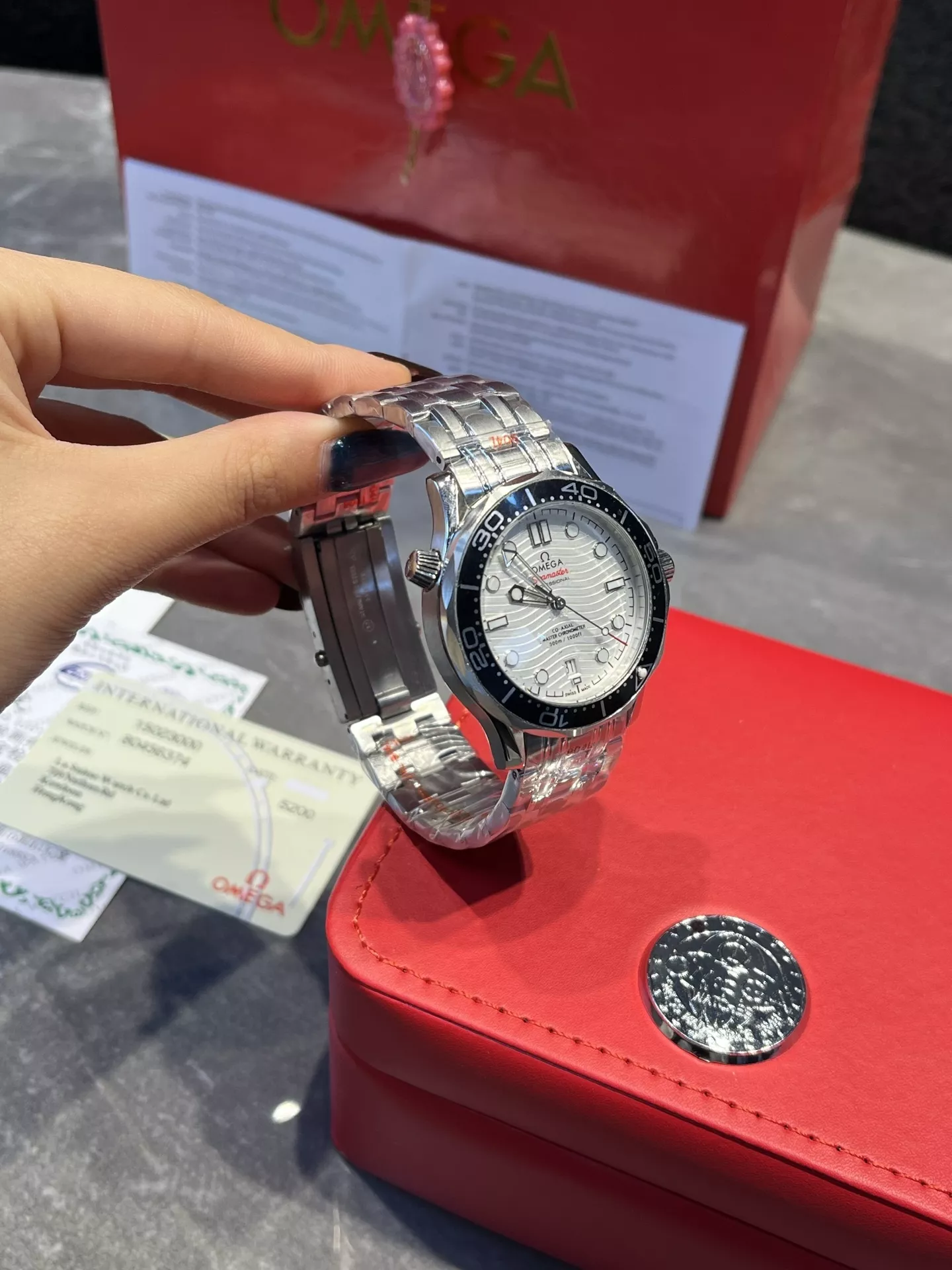 오메가 36mm 기계식 남성용 메탈 시계 상세 이미지 6