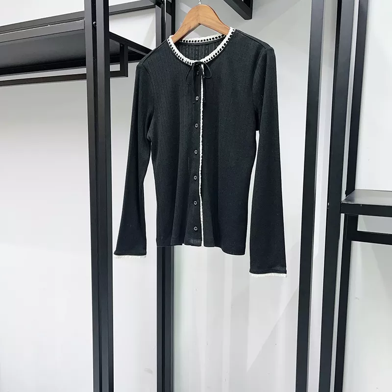 노브랜드 잔꽃 라운드넥 여성용 긴소매 티셔츠 상세 이미지 31
