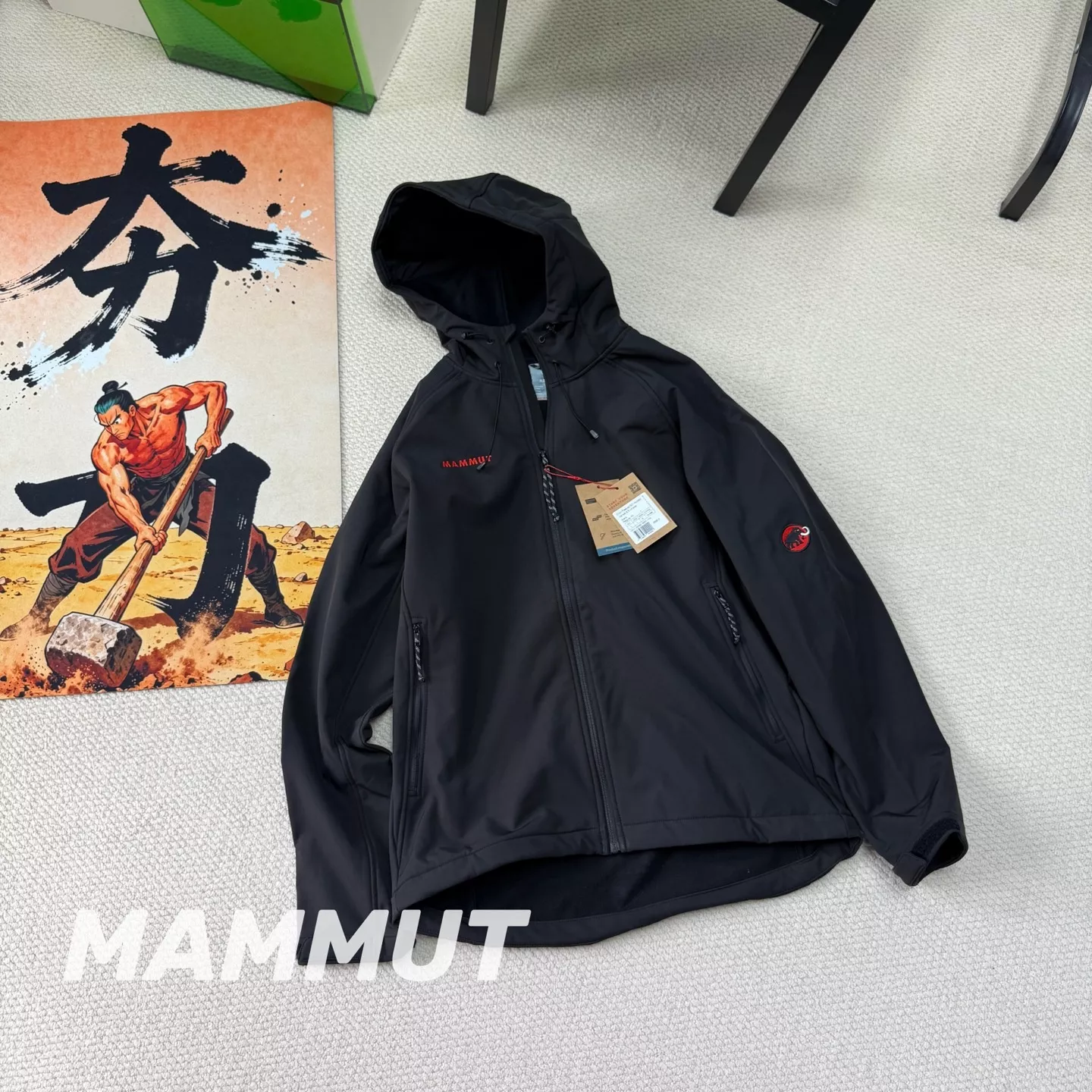 마무트 기모 소프트셸 남녀공용 후드 재킷 상세 이미지 1